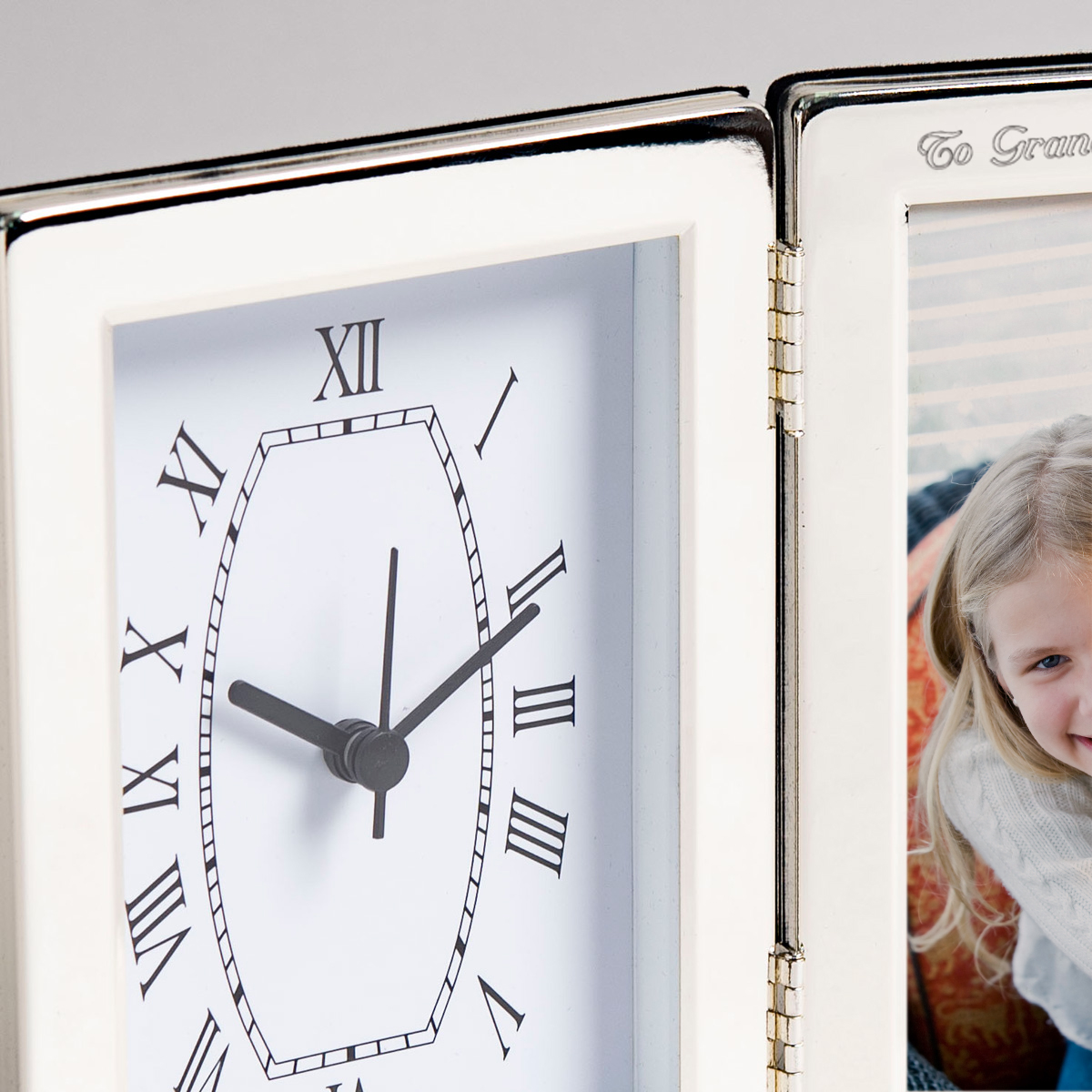 Engraved Clock & Photo Frame