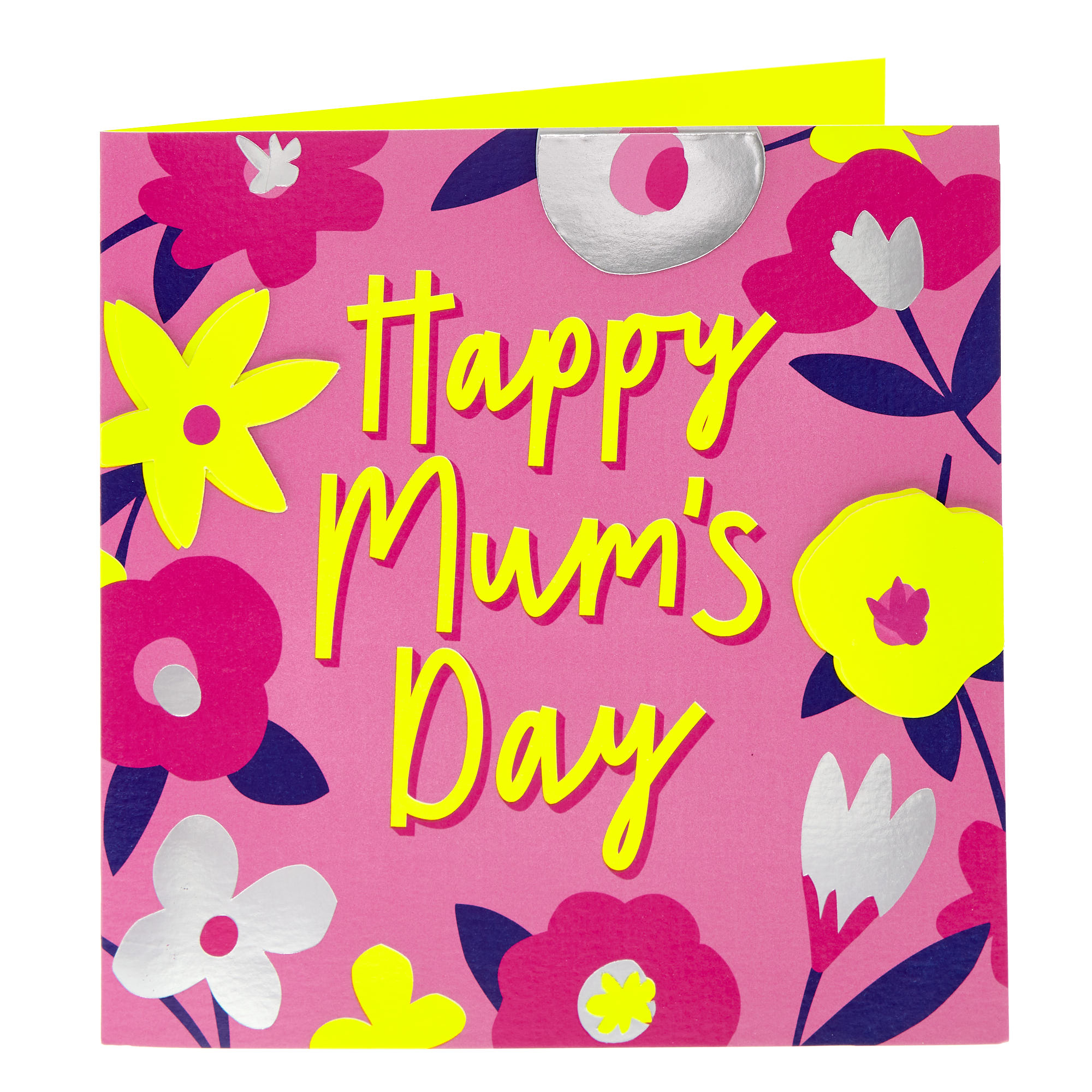 Mum's Day Neon Flowers Mother's Day Card