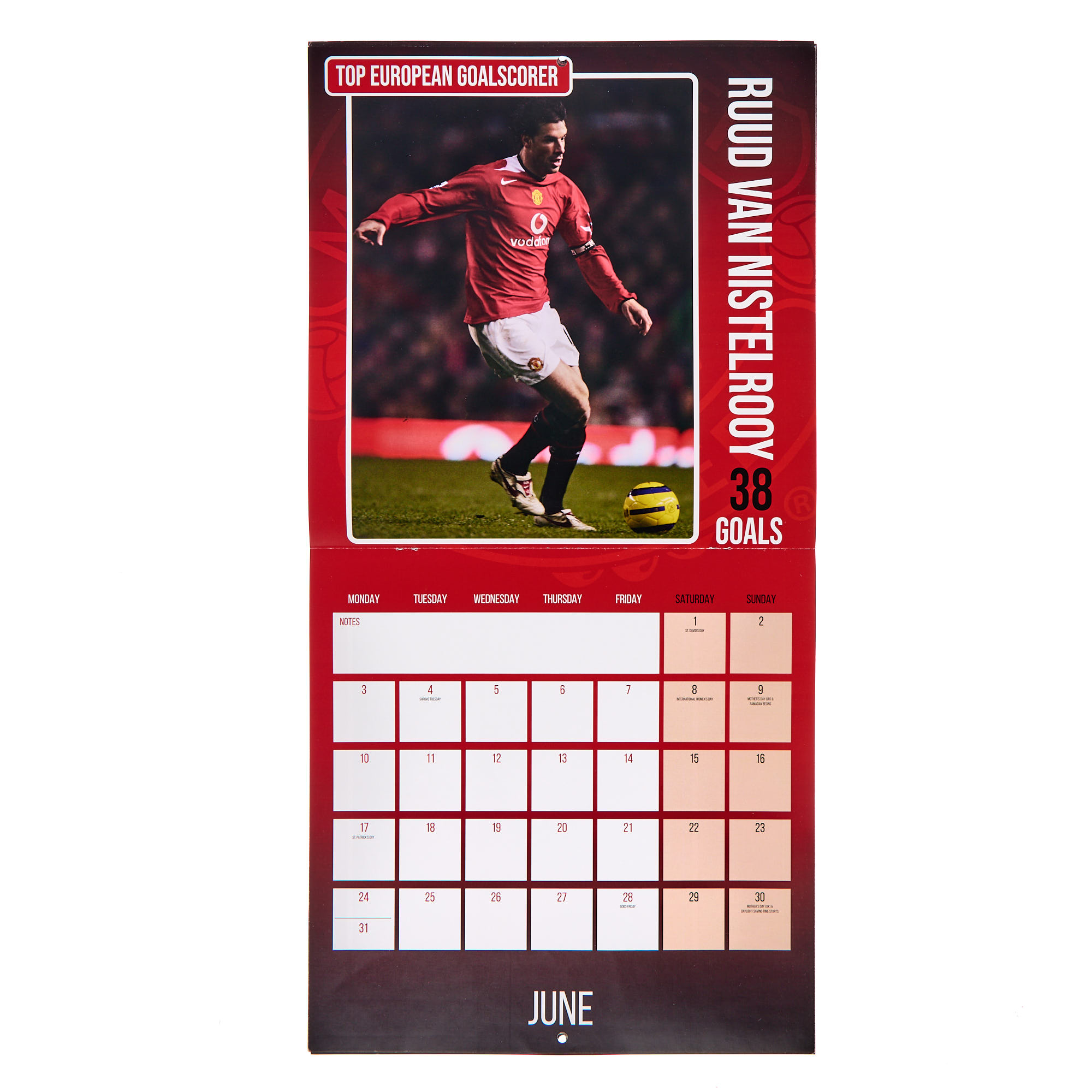 Manchester United 2025 Square Calendar