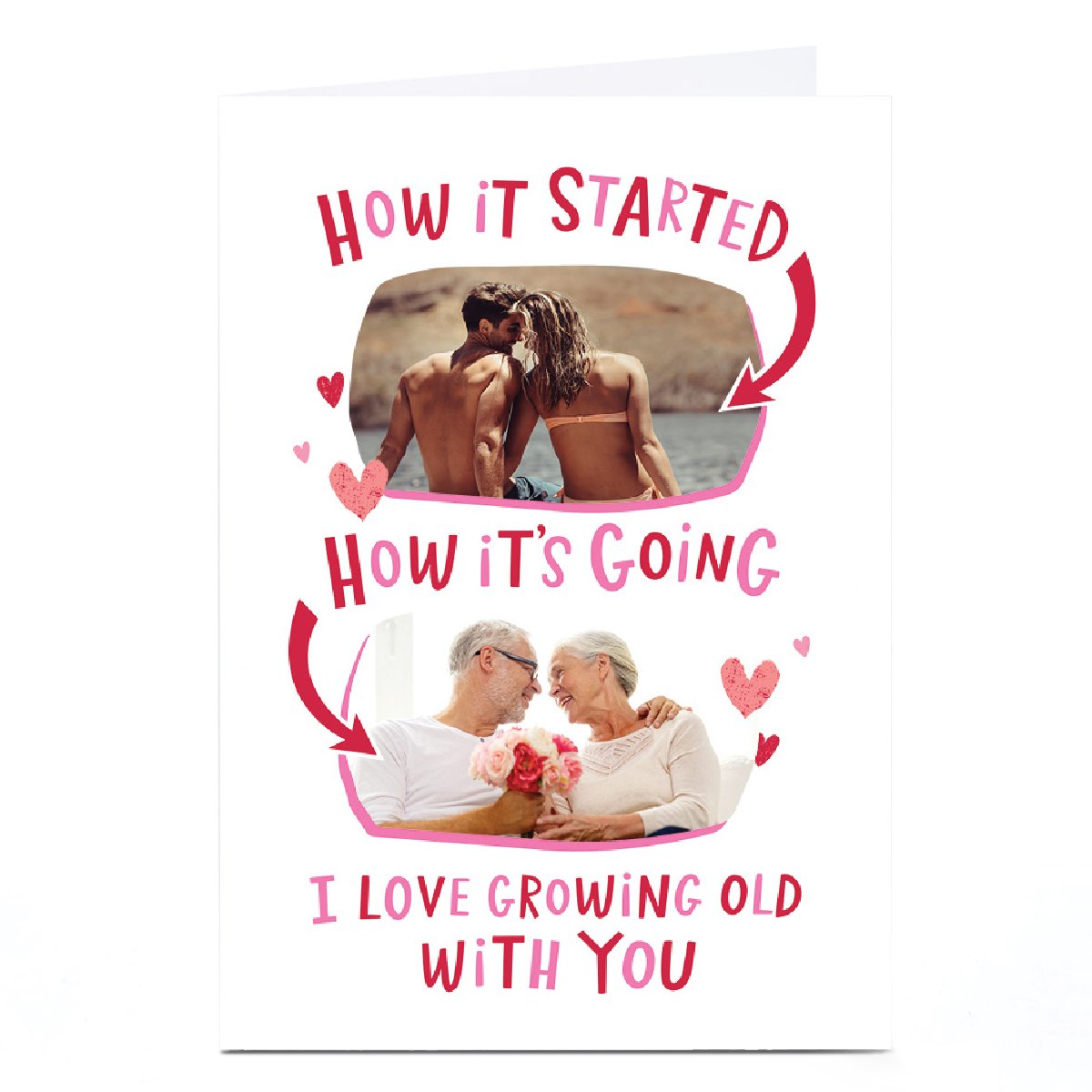 Photo Ebony Newton Valentine's Day Card - How it Started How it's Going