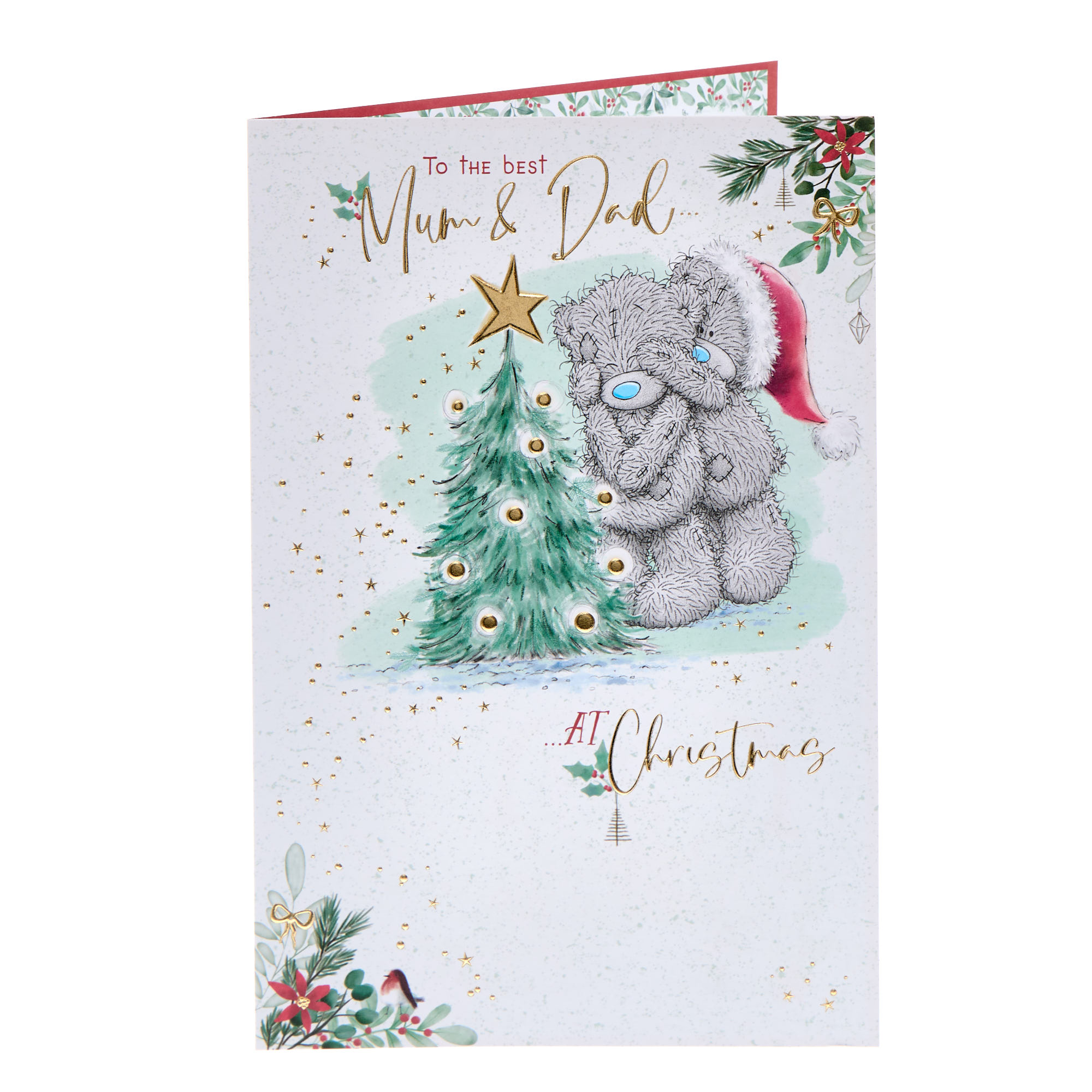 Me To You Tatty Teddy Best Mum & Dad Christmas Card