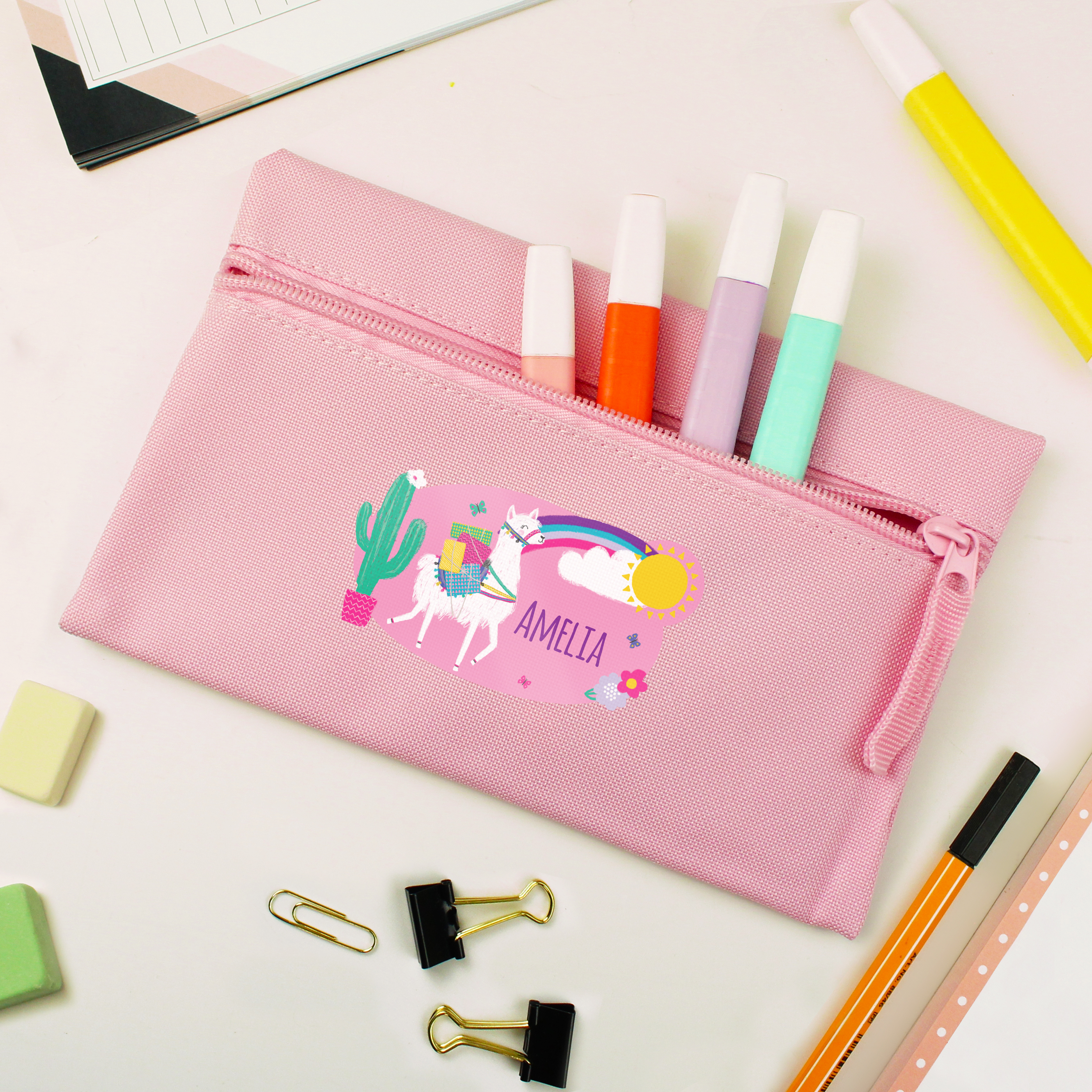 Personalised Pencil Case - Llama