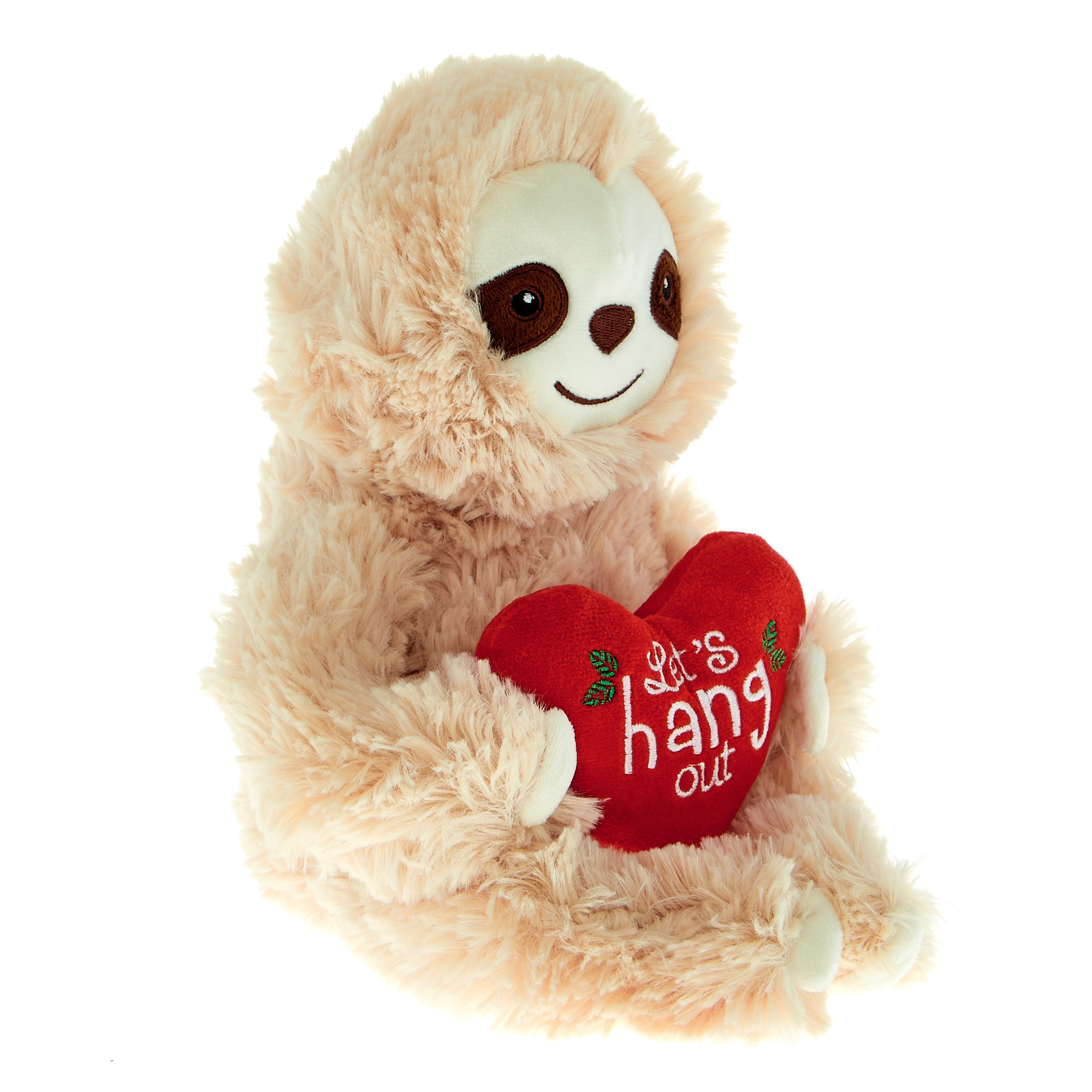 Let's Hang Out Sloth Soft Toy With Heart