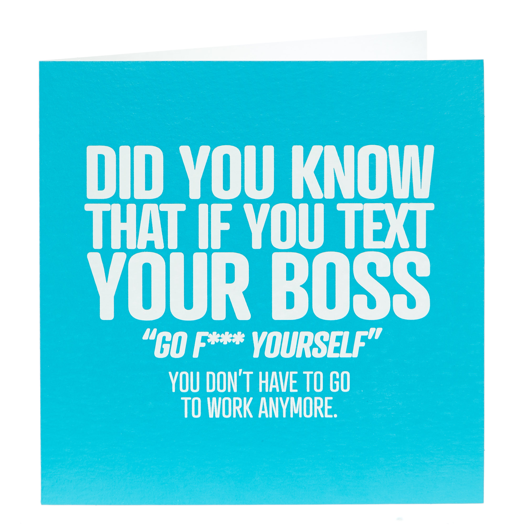 Punk Card - Text Your Boss