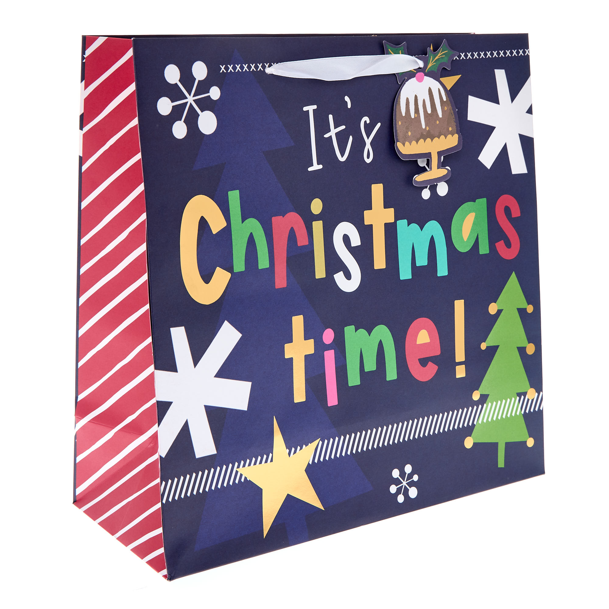 Bright Type Large Square Christmas Gift Bag