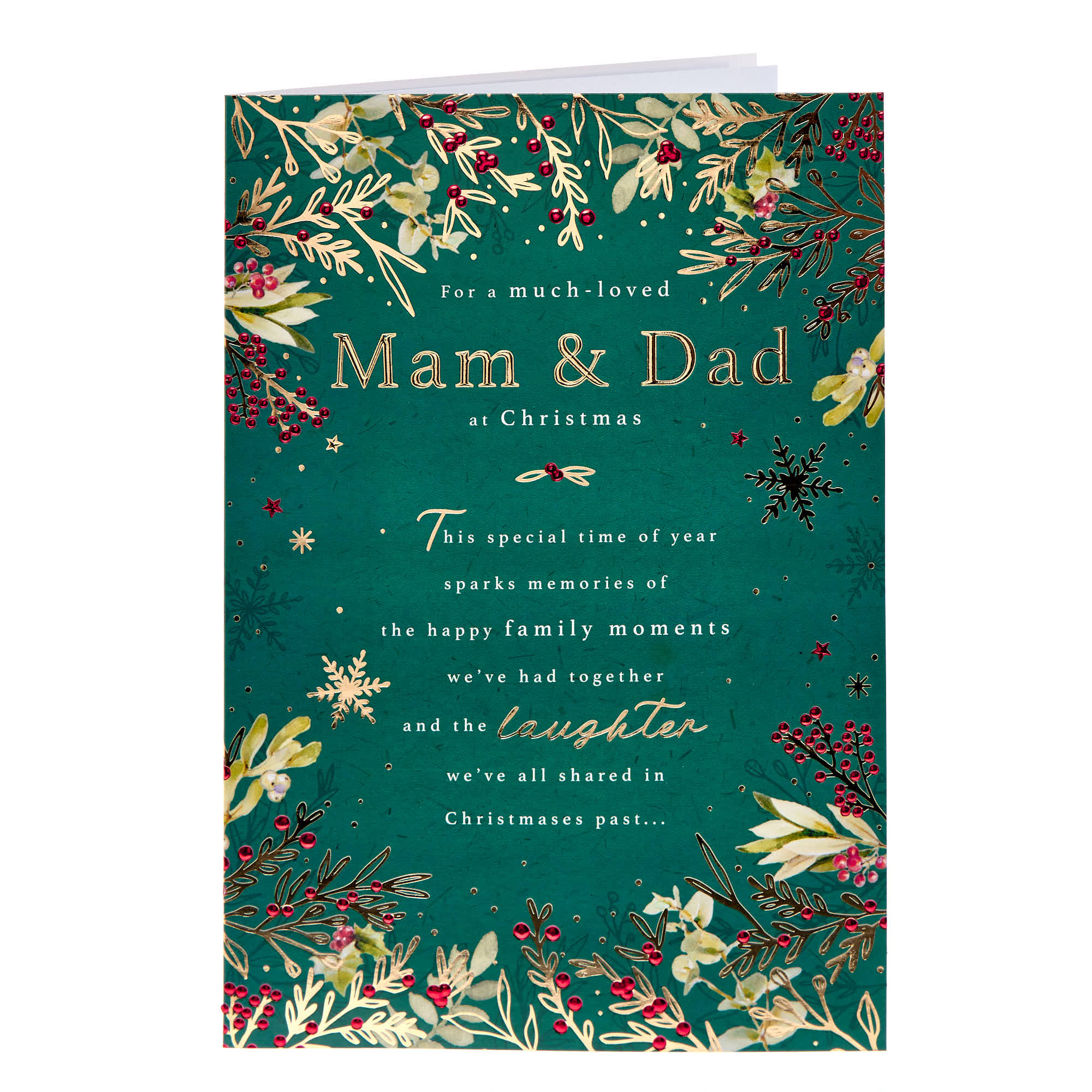 Much Loved Mam & Dad Christmas Card