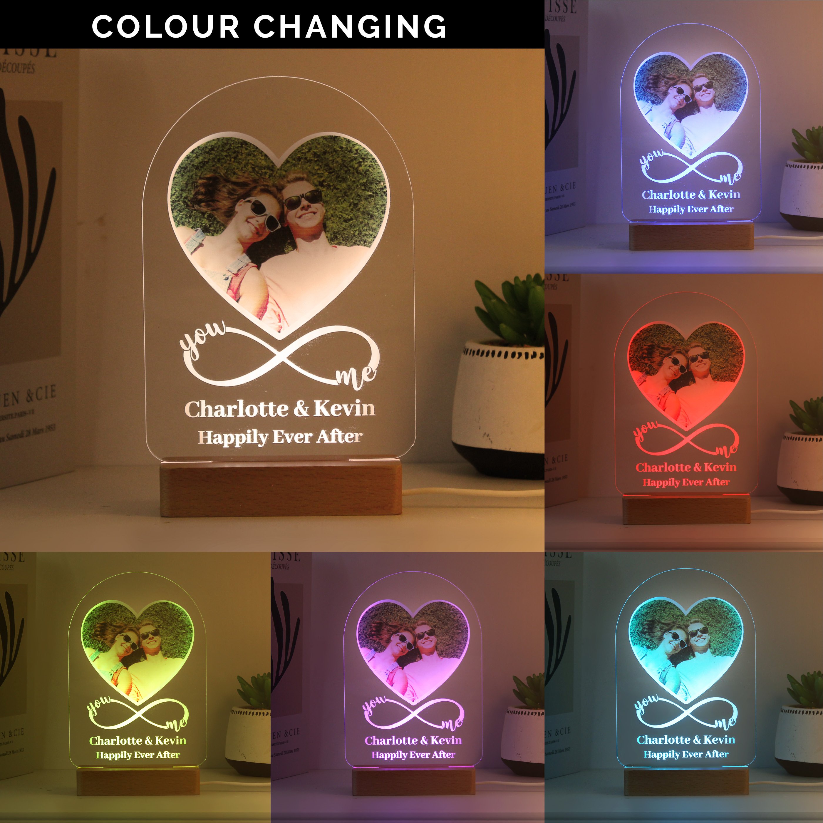 Photo Upload You & Me LED Light