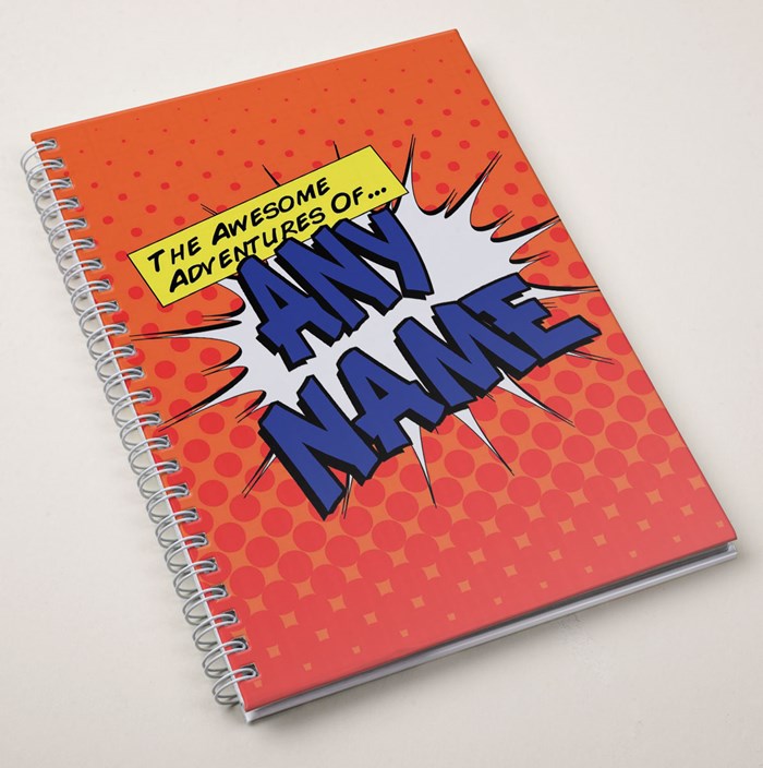 Personalised Awesome Adventures Notebook