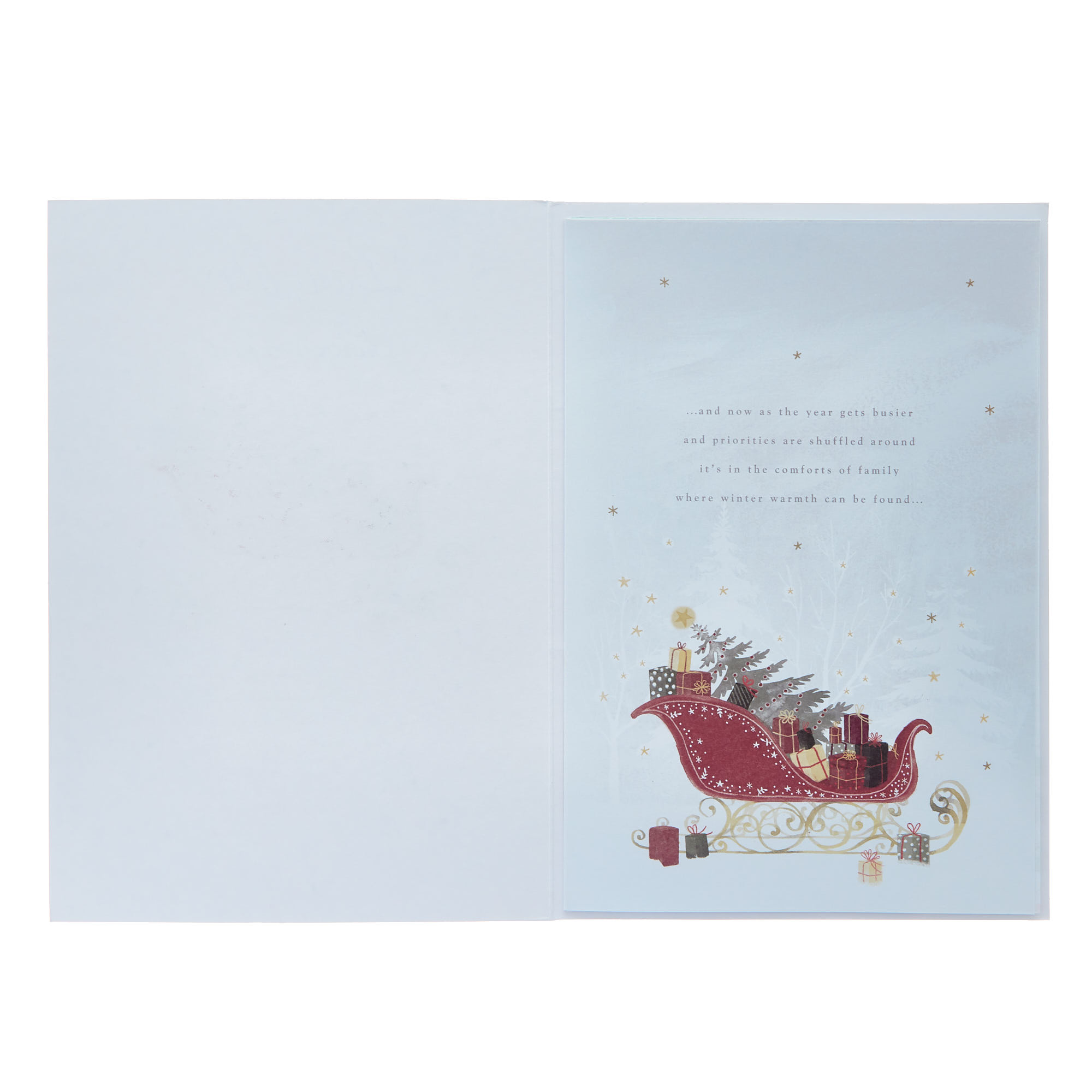 Daughter Traditional Sleigh Christmas Card