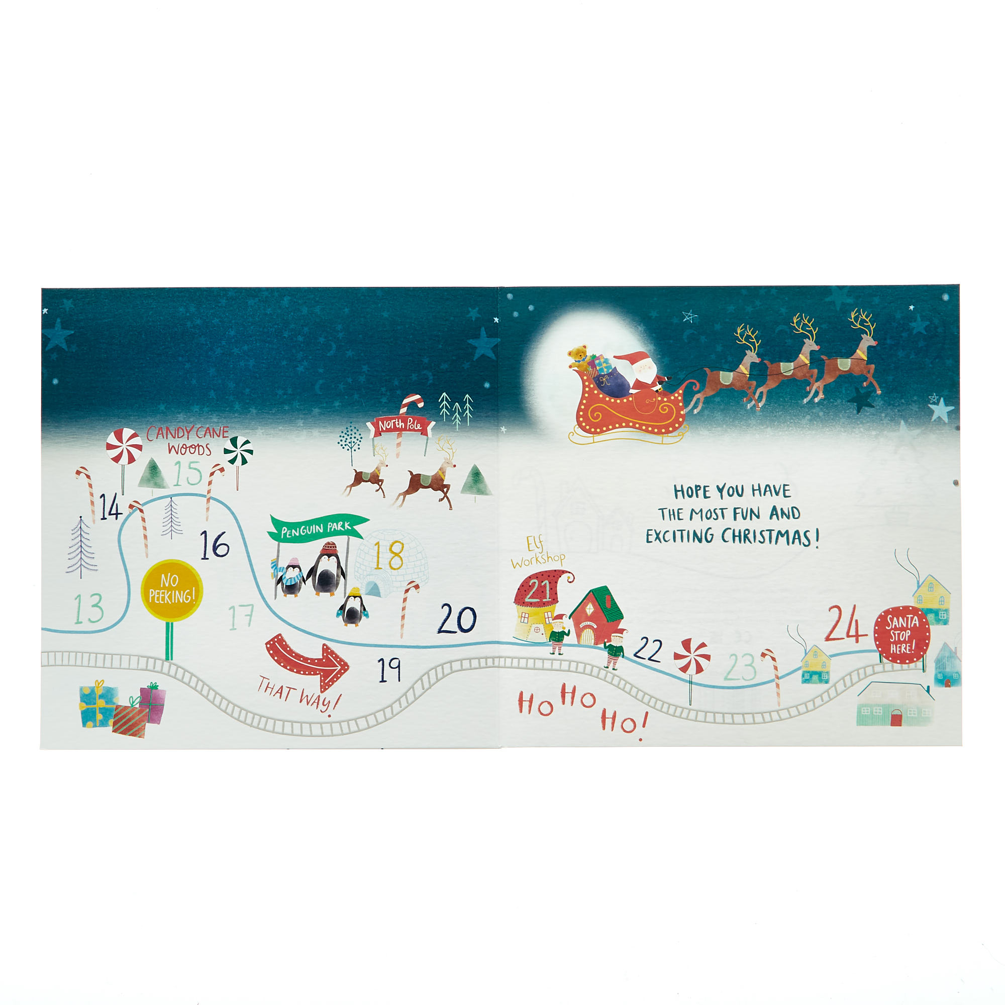 Countdown To Christmas Activity Card With Stickers