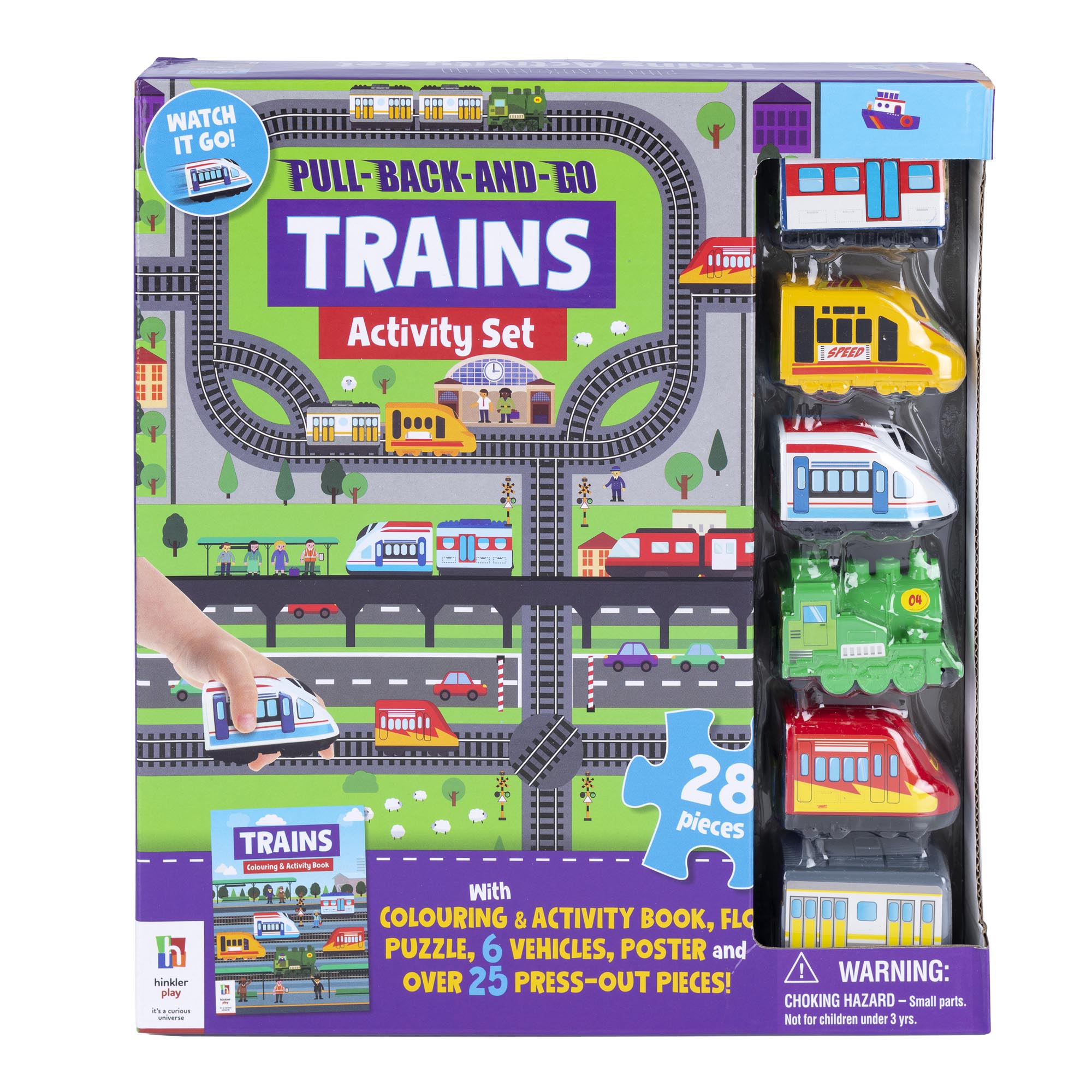 Buy Pull Back and Go Trains Activity Set for GBP 8.99 | Card Factory UK