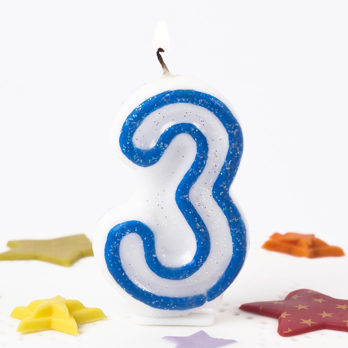 Buy Blue Number 3 Birthday Candle 4780 for GBP 0.59 | Card Factory UK