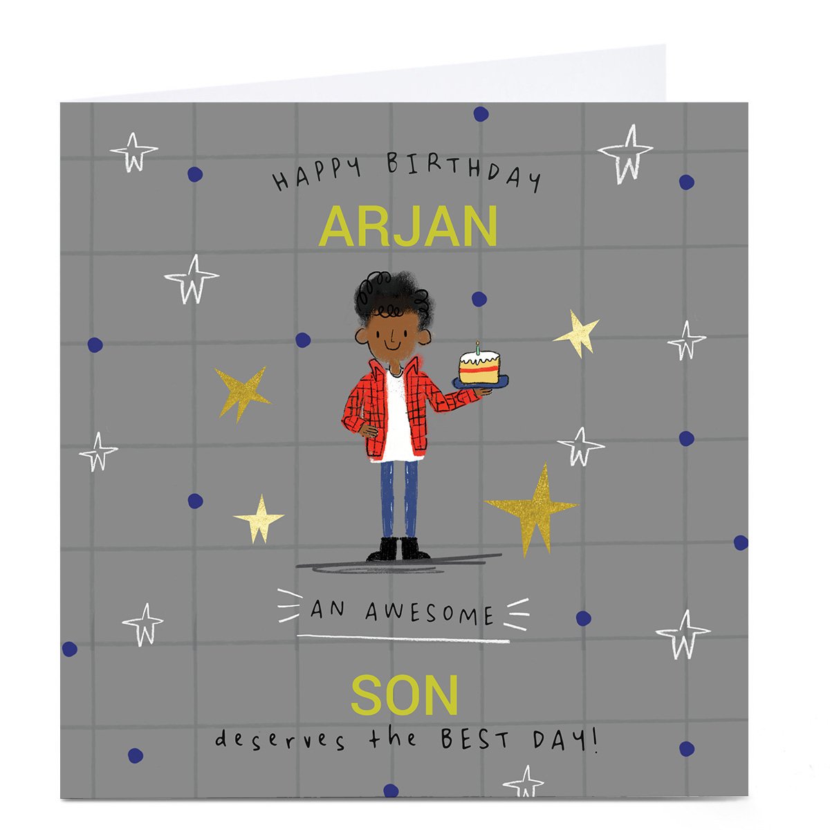 Personalised Birthday Card - Awesome Son