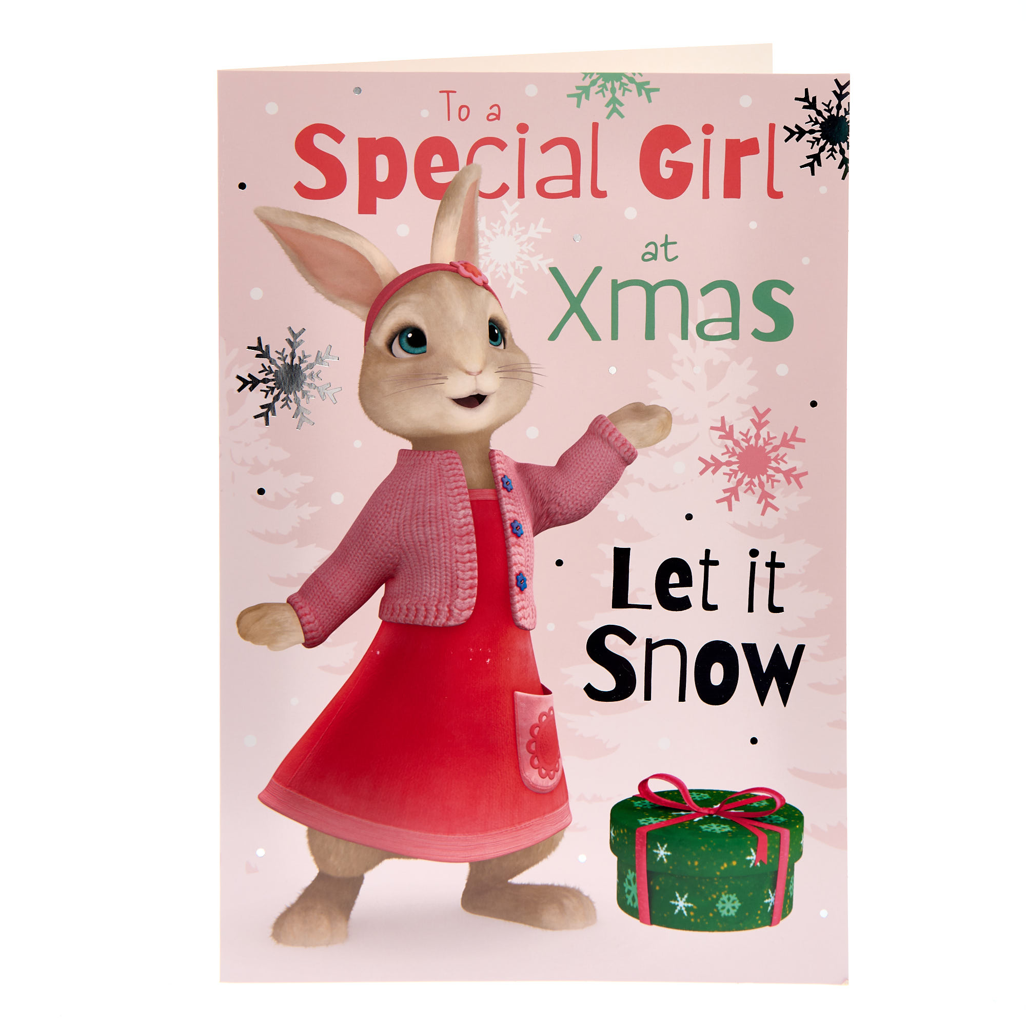 Special Girl Peter Rabbit Lily Bobtail Christmas Card