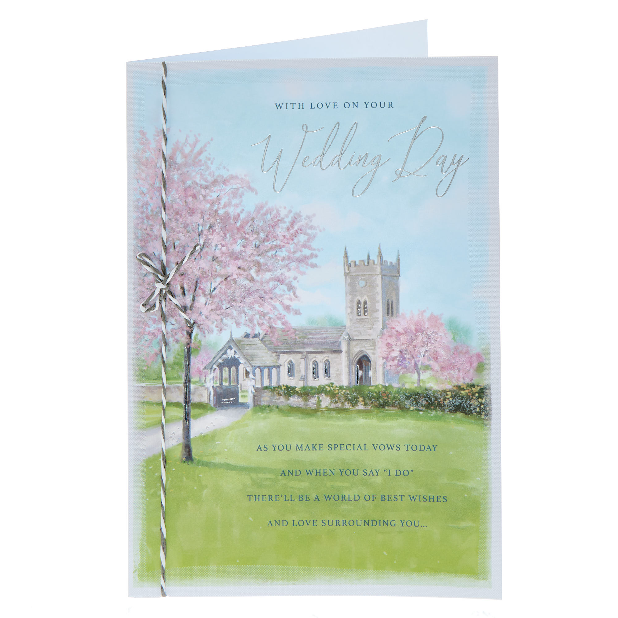 Church Scene Special Vows Wedding Card