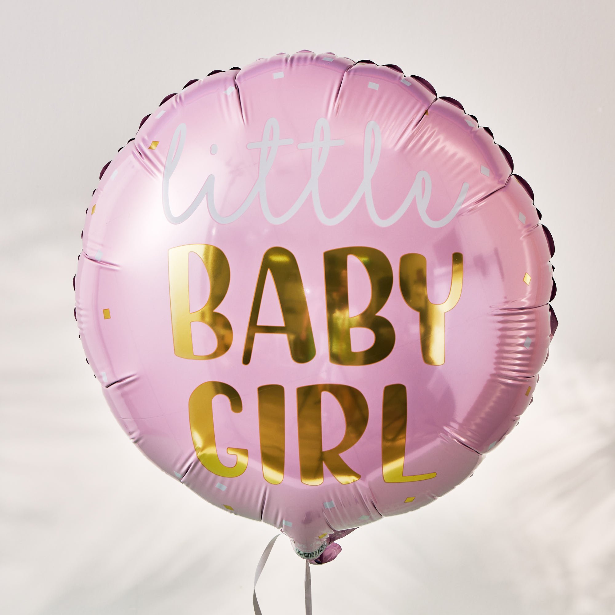 Baby Girl Balloon & Hawaiian Sunset Flower Bouquet