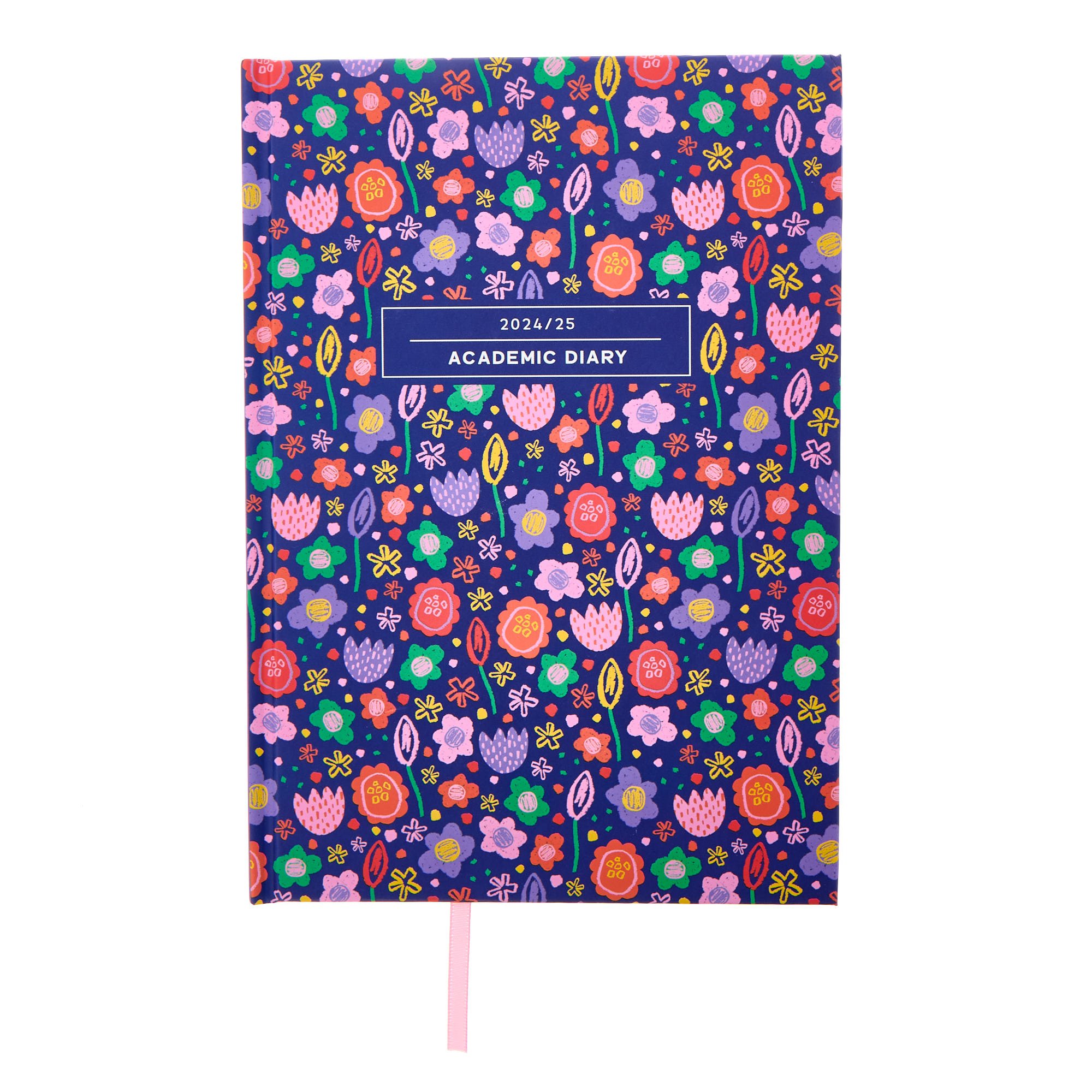 Floral A5 Academic Diary 2024/25