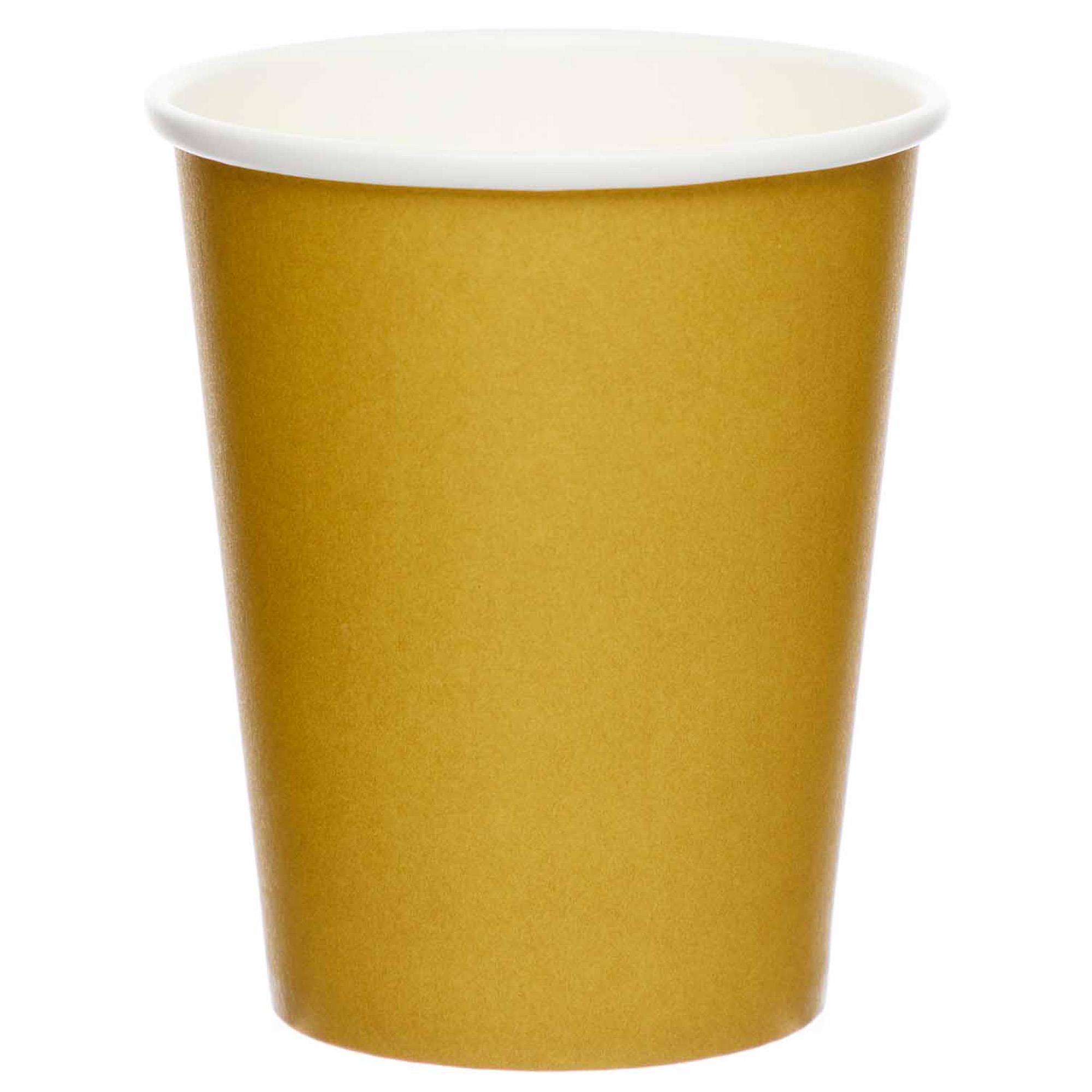 Gold Paper Cups - Pack of 8