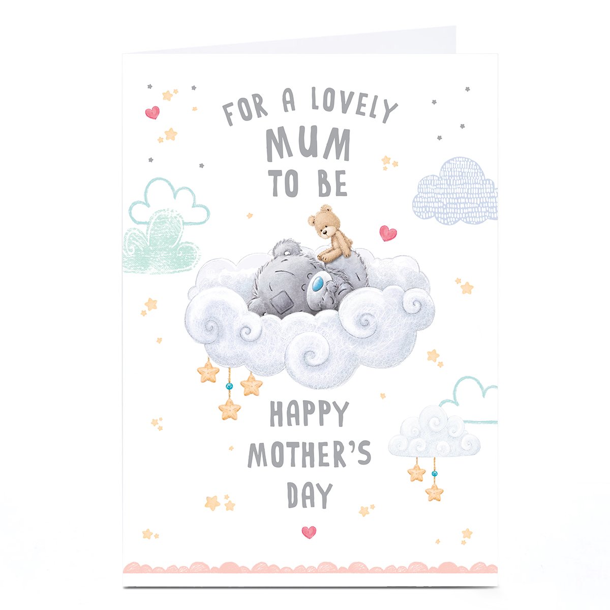 Personalised Tatty Teddy Mother's Day Card - For A Lovely Mum to Be