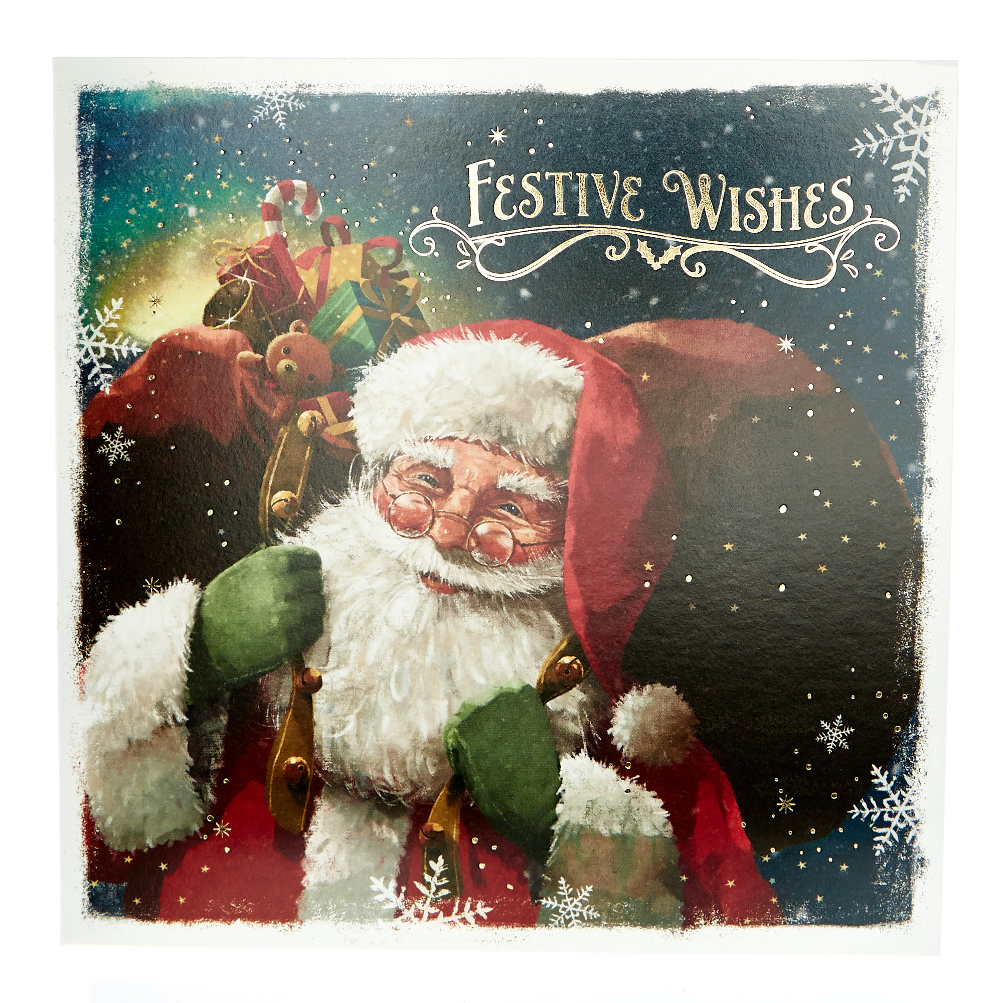 16 Traditional Santa Charity Christmas Cards - 2 Designs