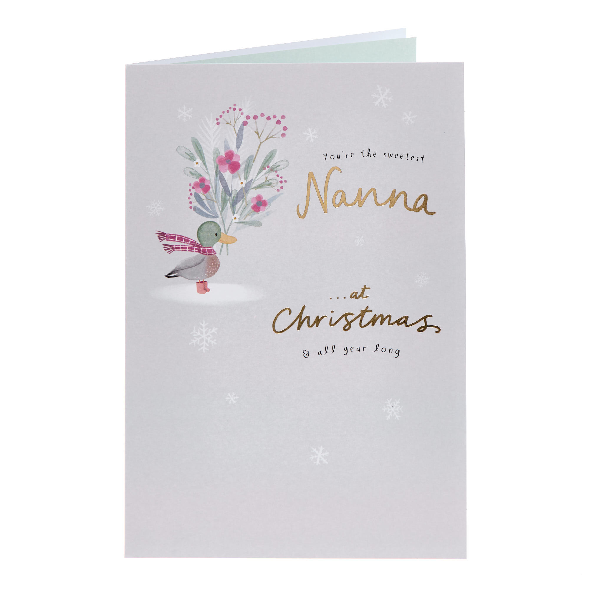 Sweetest Nanna Duck Christmas Card