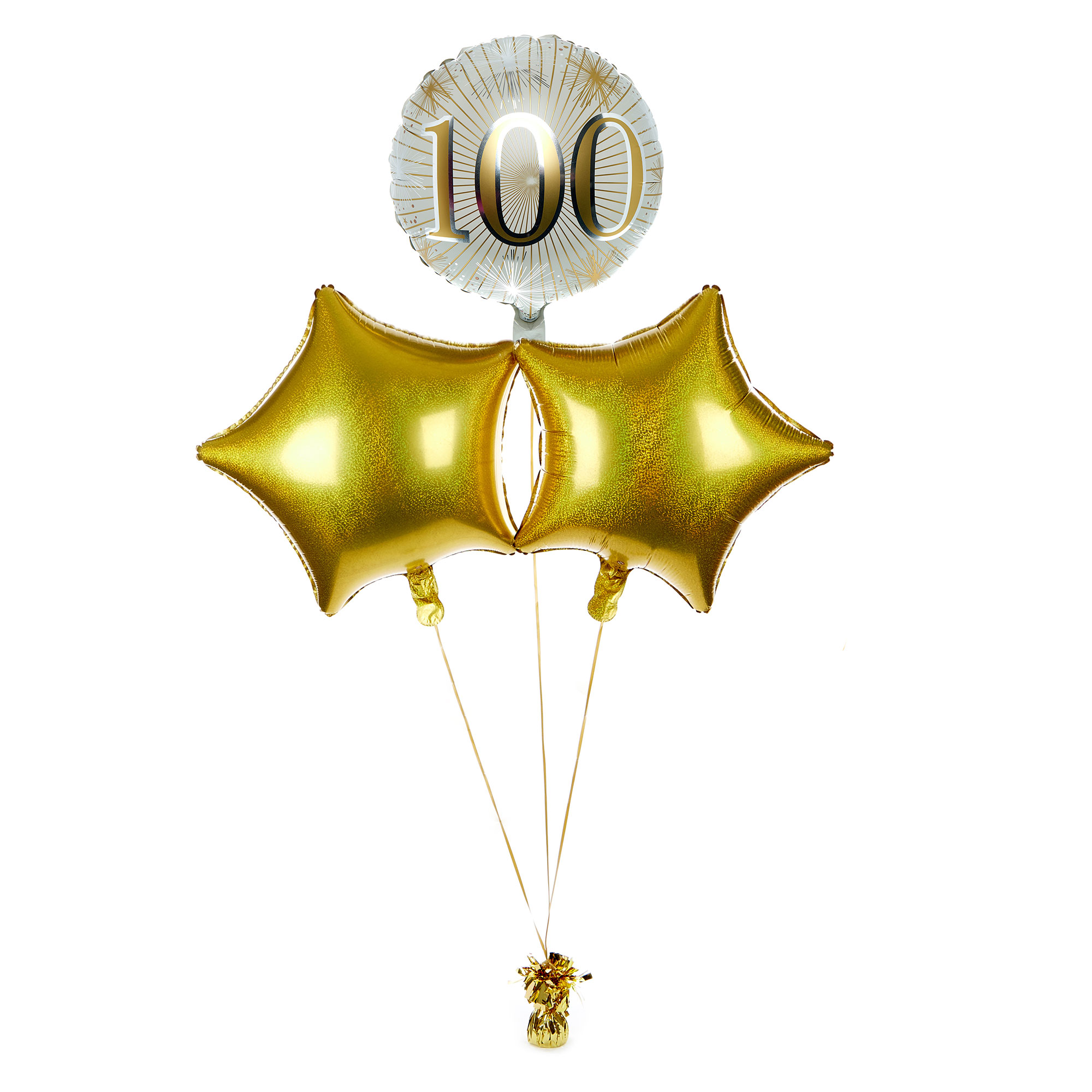 100th Birthday Balloon Bouquet  - DELIVERED INFLATED!