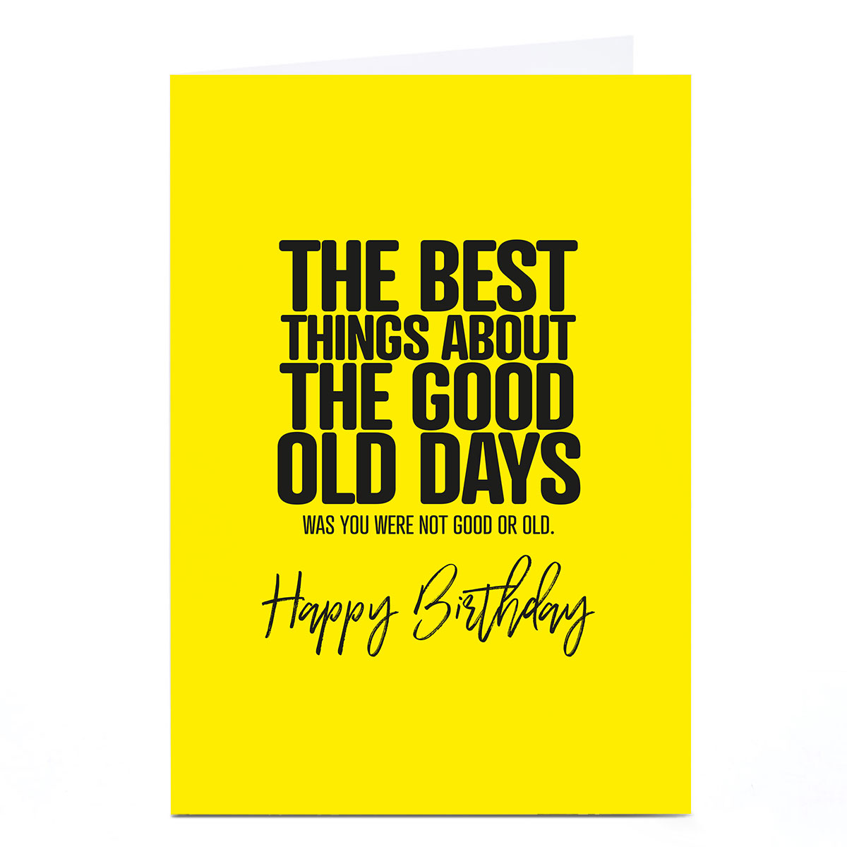 Buy Personalised Punk Birthday Card - The Good Old Days for GBP 1.79 ...