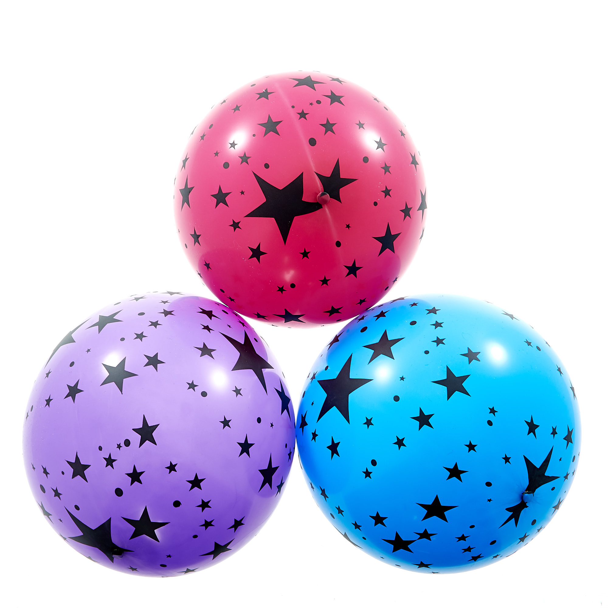 Illoom Coloured Stars Light-Up LED Balloons - Pack Of 5