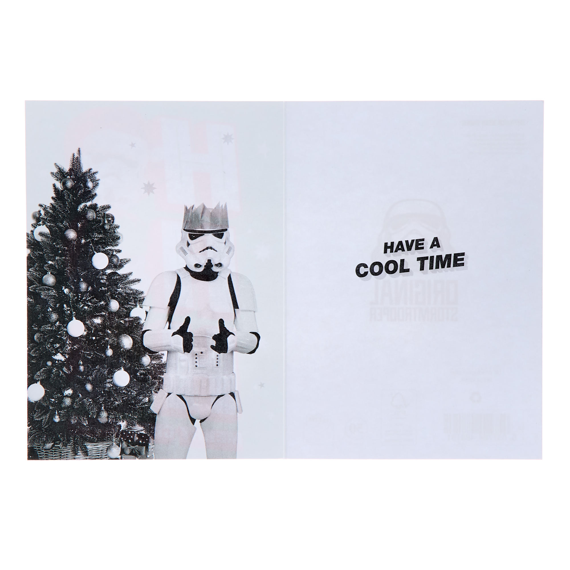 Original Storm Trooper HO HO HO Christmas Card