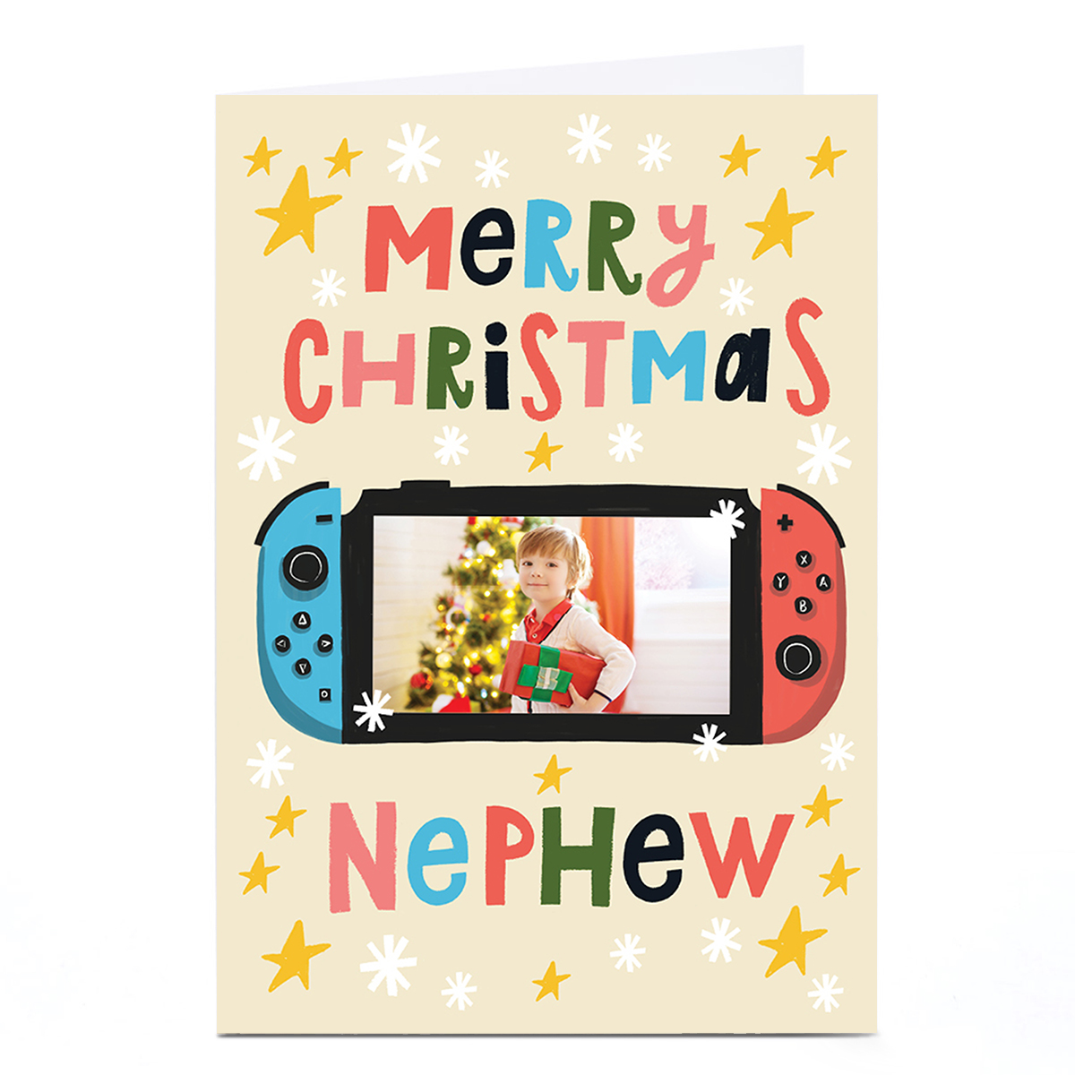 Photo Stevie Studio Christmas Card - Game Controller, Nephew