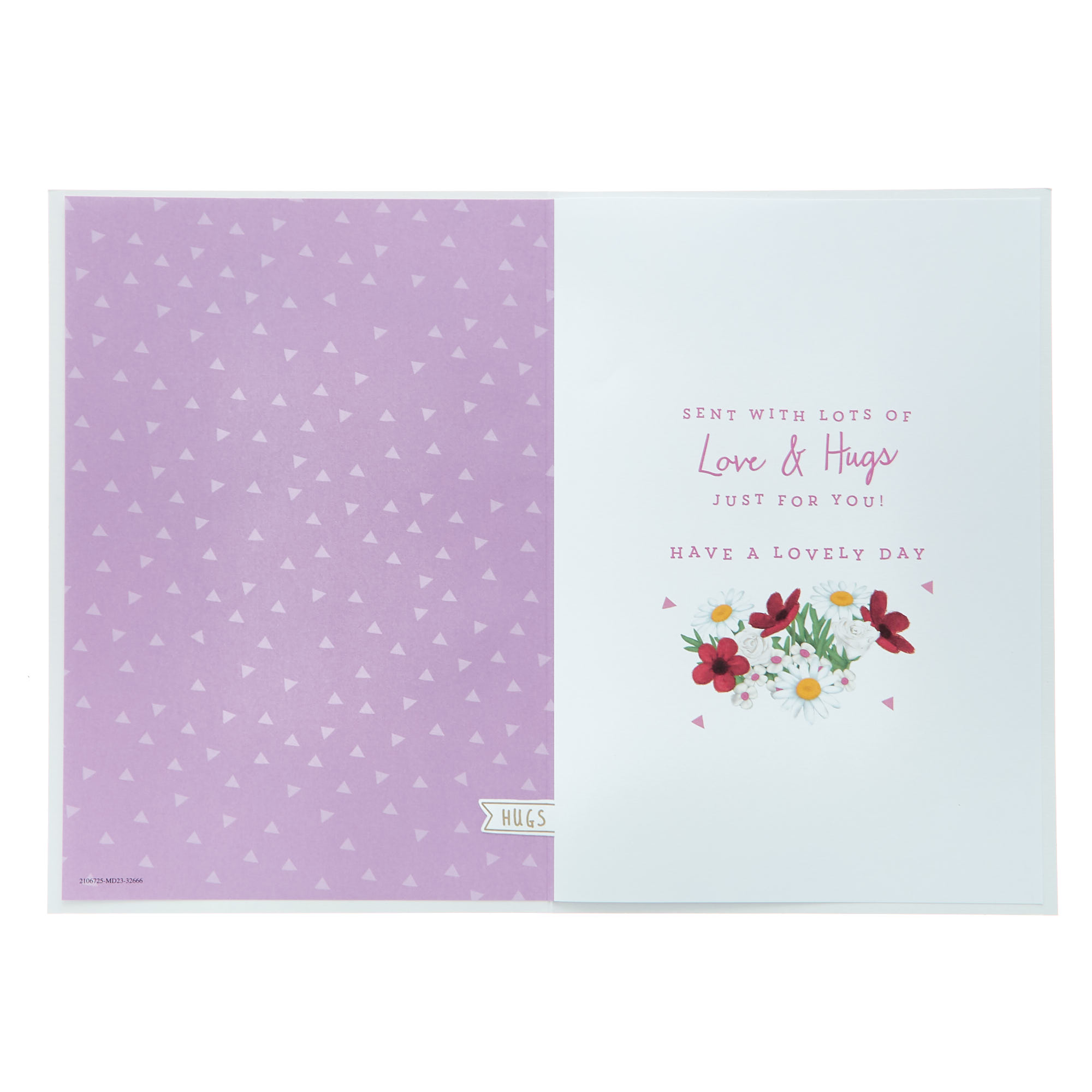 Godmother Hugs & Flowers Mother's Day Card 