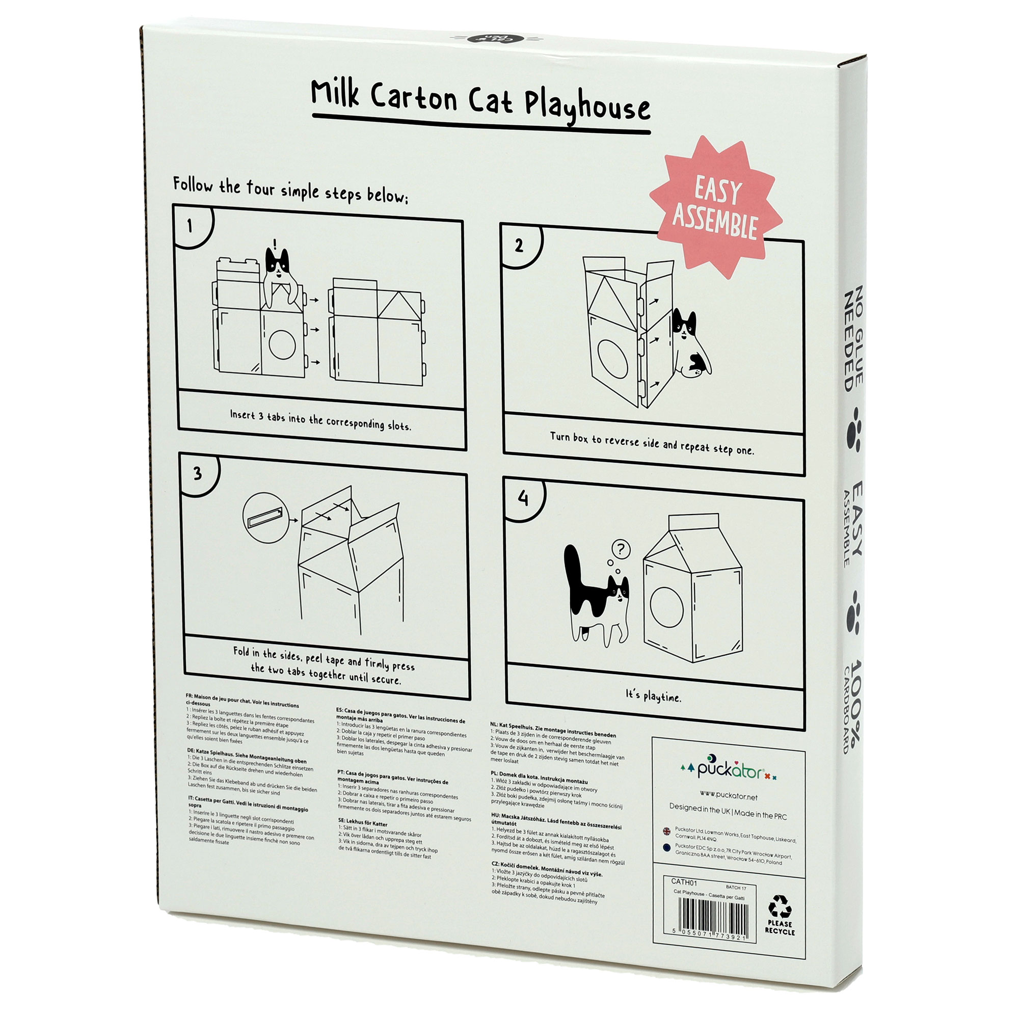 Milk Carton Cat Playhouse