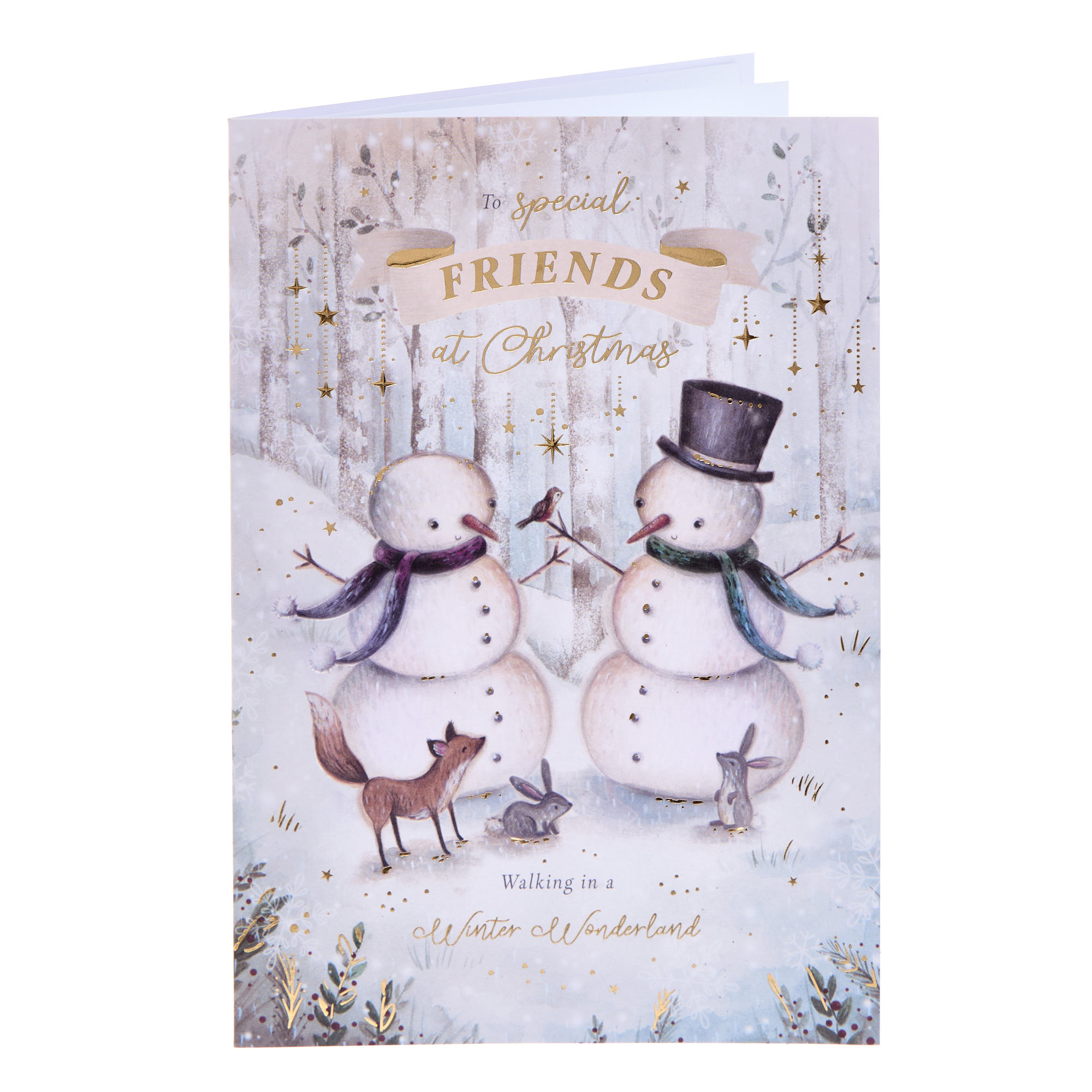 Special Friends Snowmen Christmas Card