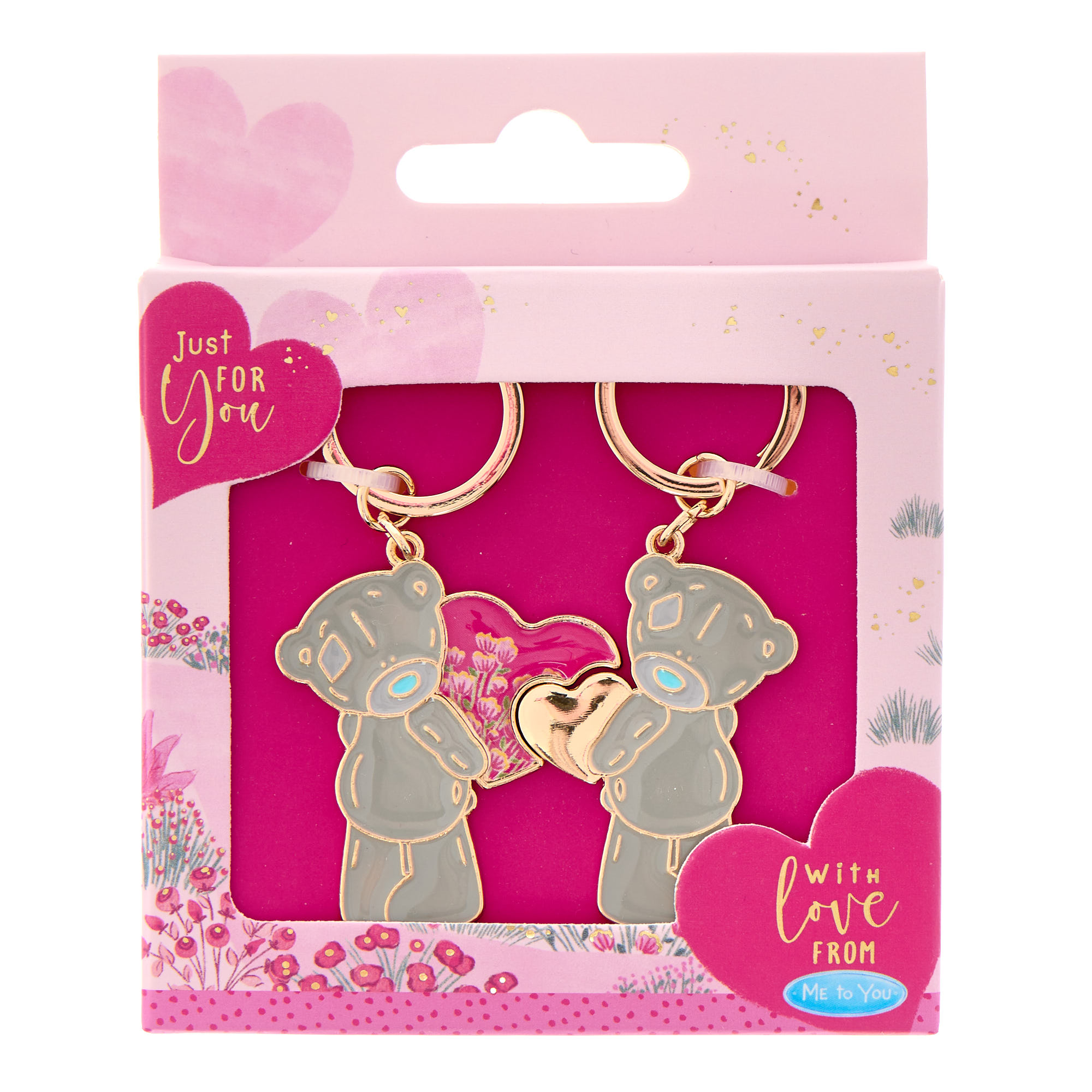 With Love Me To You Tatty Teddy Keyrings - Set of 2