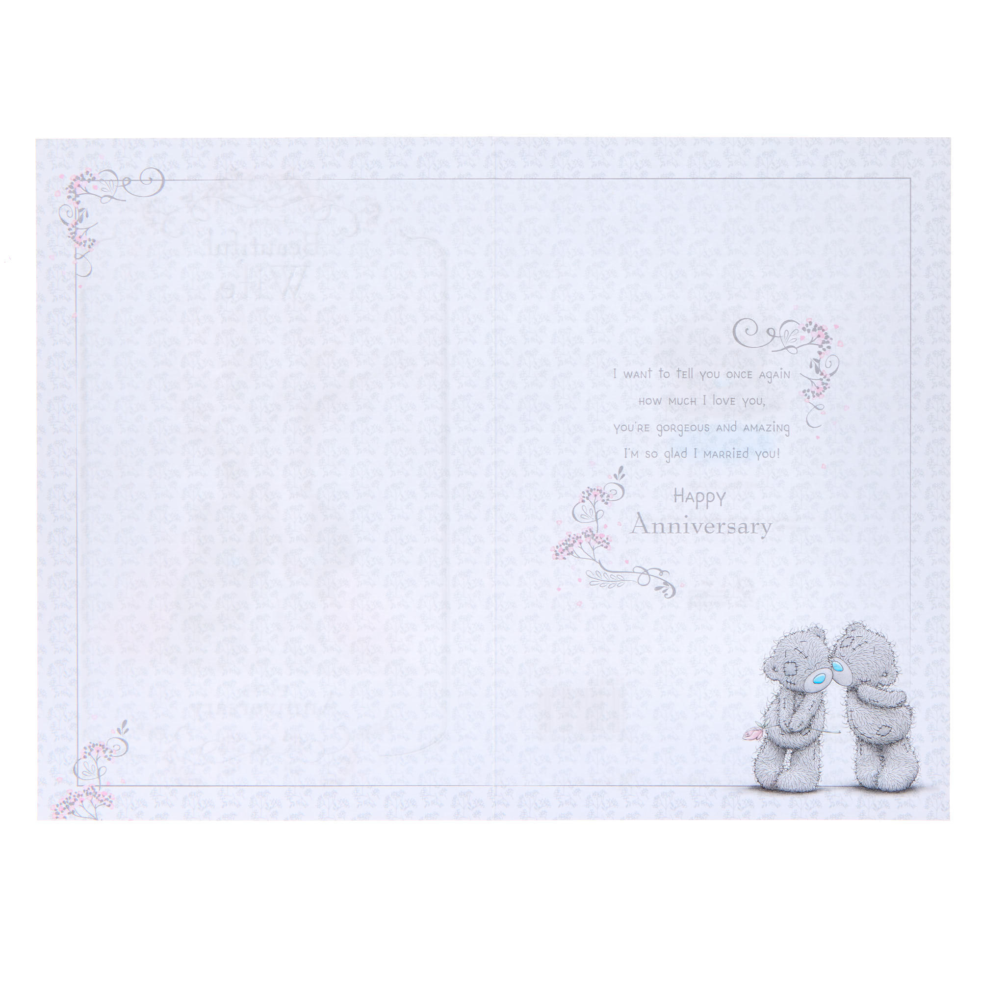 Me To You Tatty Teddy Beautiful Wife Anniversary Card