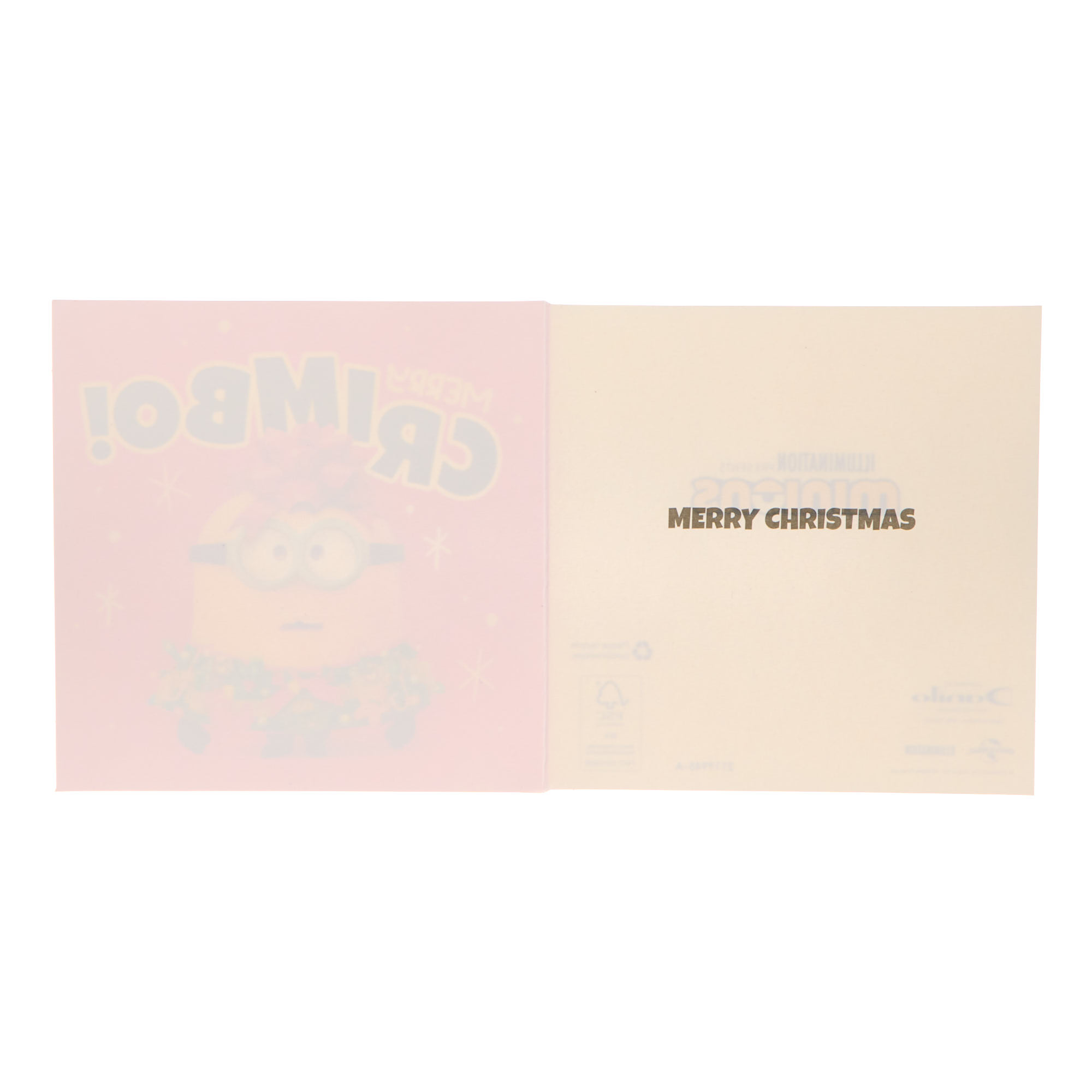 Minions Christmas Cards - Pack of 12 (2 Designs)