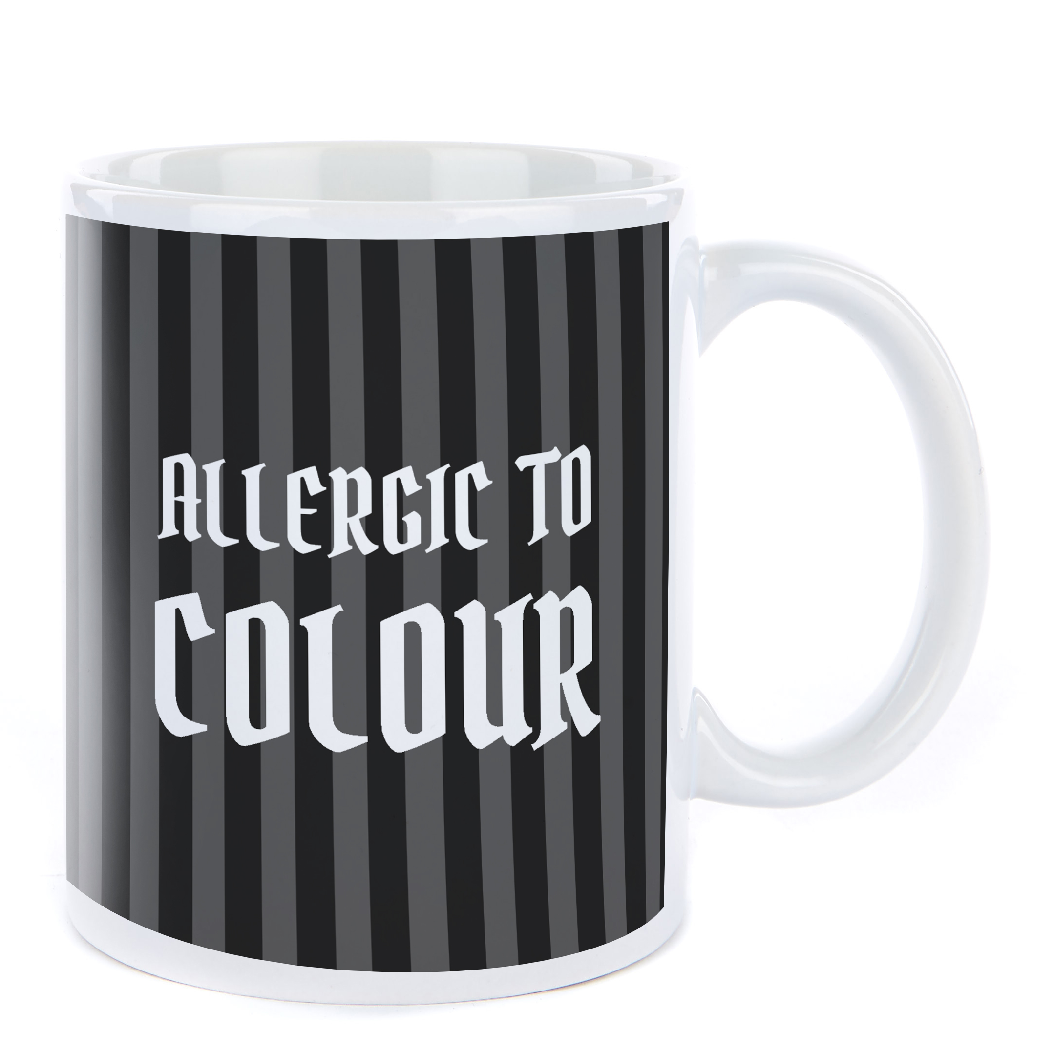 Personalised Mug - Allergic To Colour