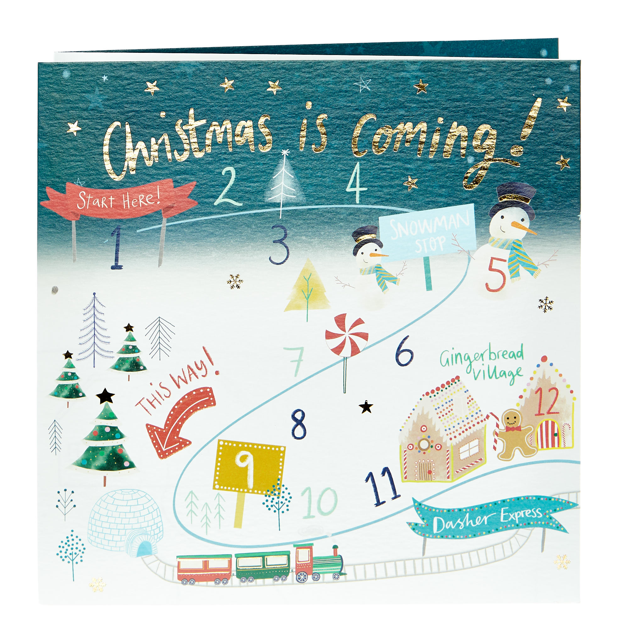 Countdown To Christmas Activity Card With Stickers