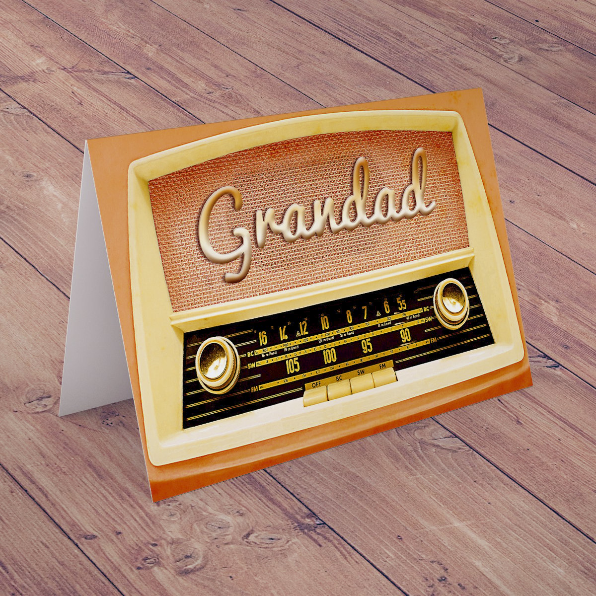 Personalised Card - Retro Radio