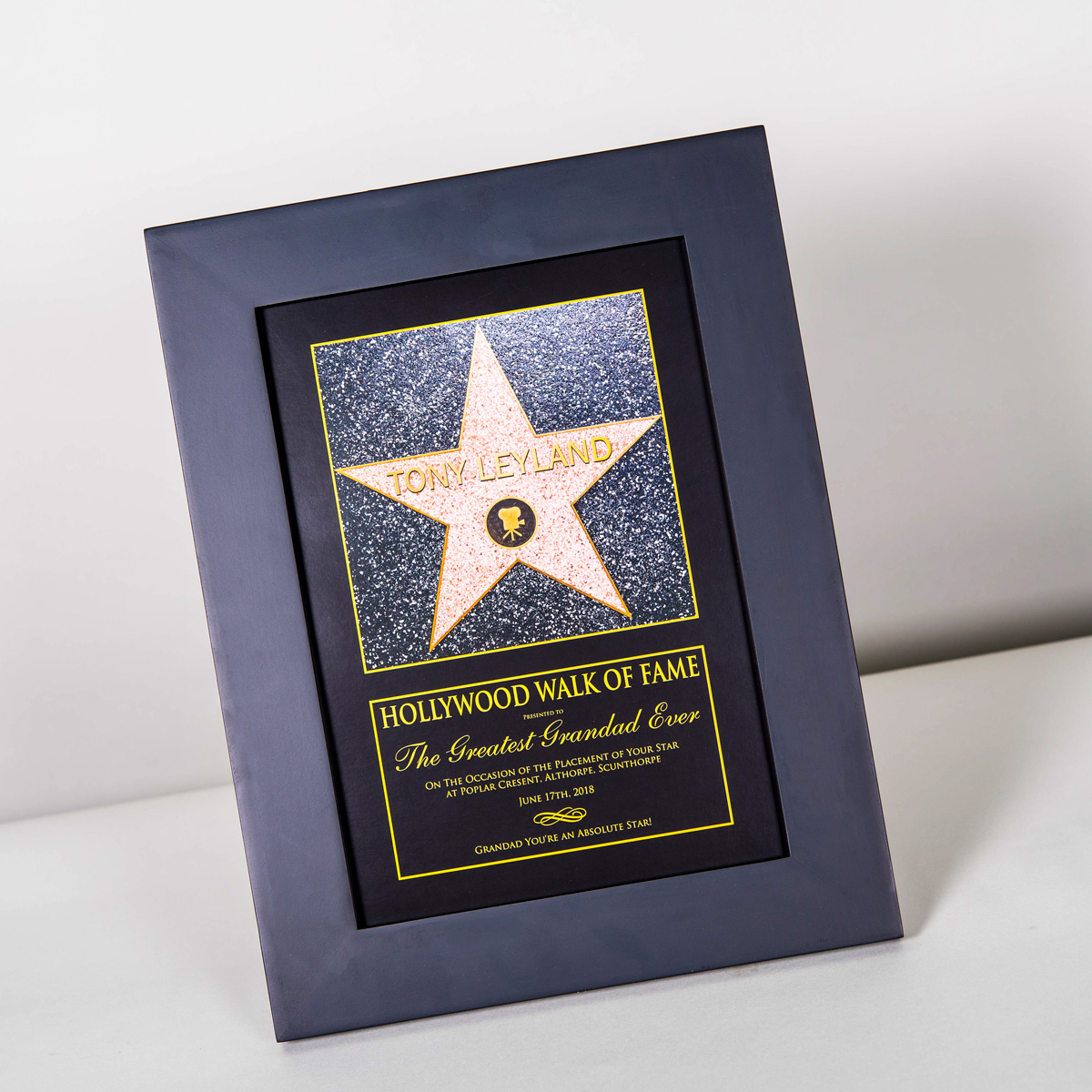 Personalised Framed Print - Hollywood Walk Of Fame