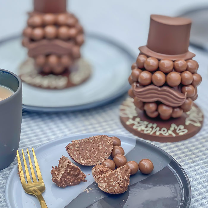 Personalised Malteser® Head with Hat and Moustache