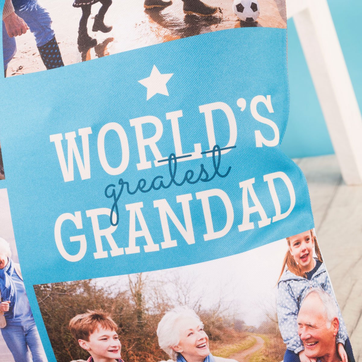 Multi Photo Cushion - World's Greatest Grandad