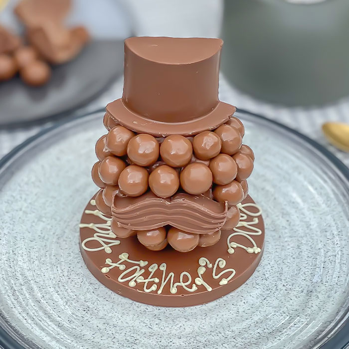 Personalised Malteser® Head with Hat and Moustache