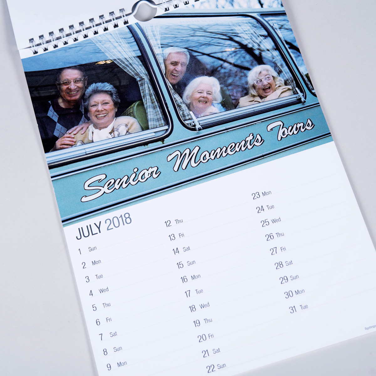 Personalised Calendar - Senior Moments Road Sign