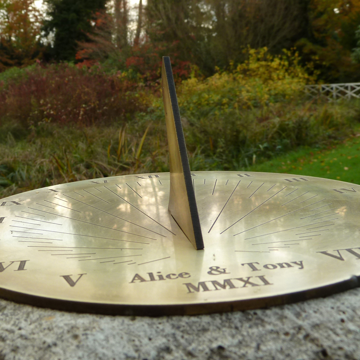 Personalised Classic Brass Sundial