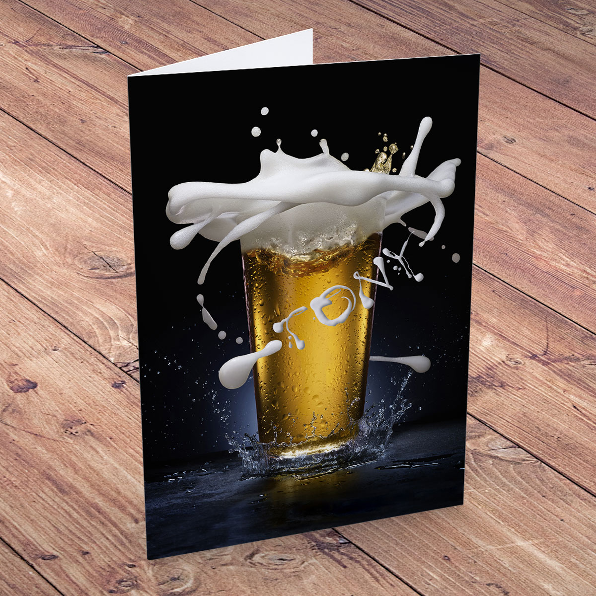 Personalised Card - Pint Splash