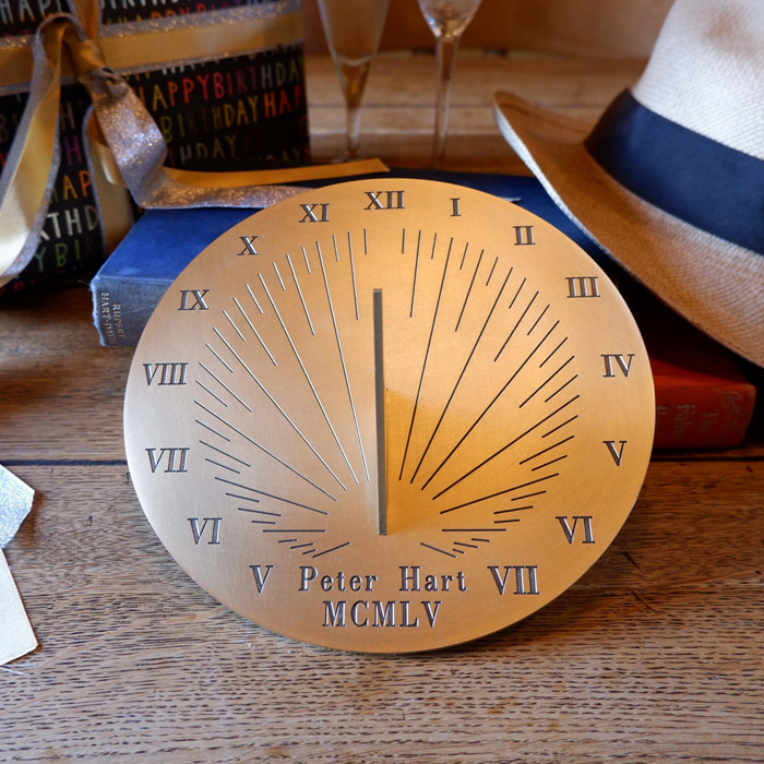 Personalised Classic Brass Sundial