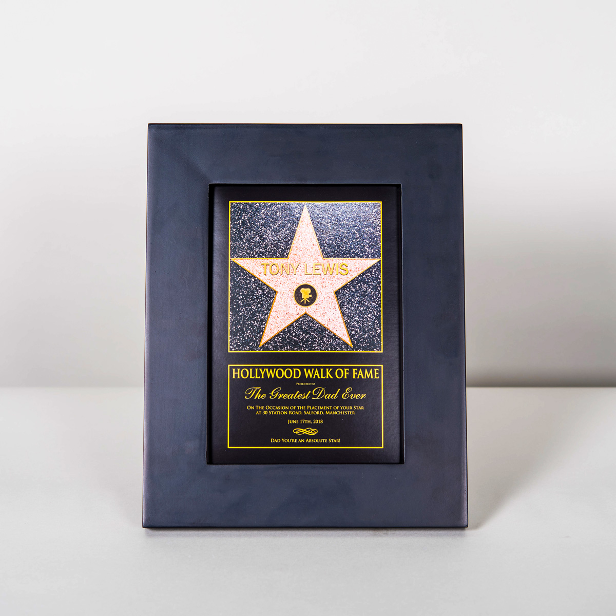 Personalised Framed Print - Hollywood Walk Of Fame