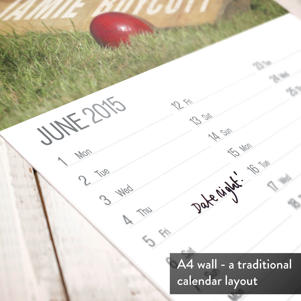 Personalised Cricket Calendar - New Edition