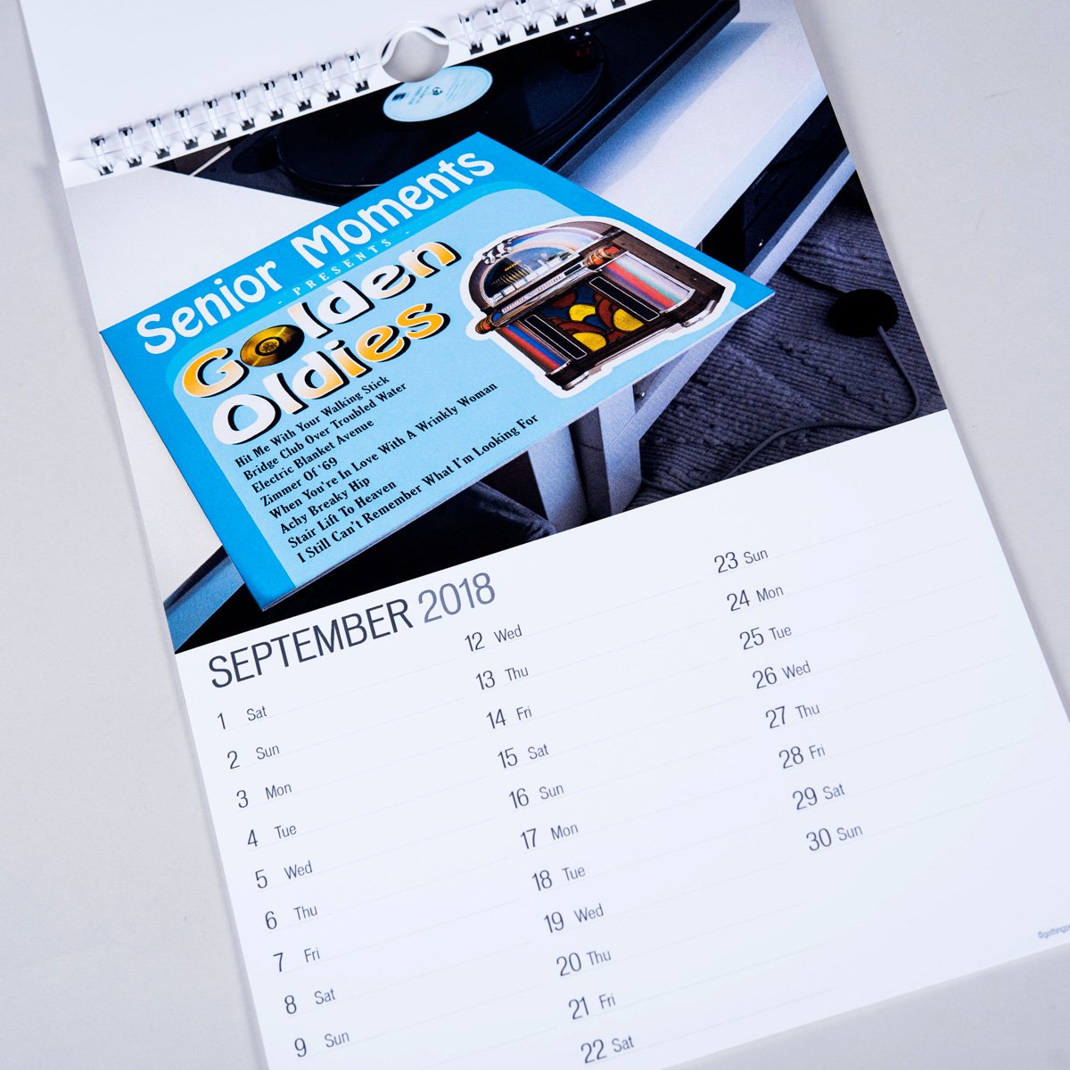 Personalised Calendar - Senior Moments Road Sign